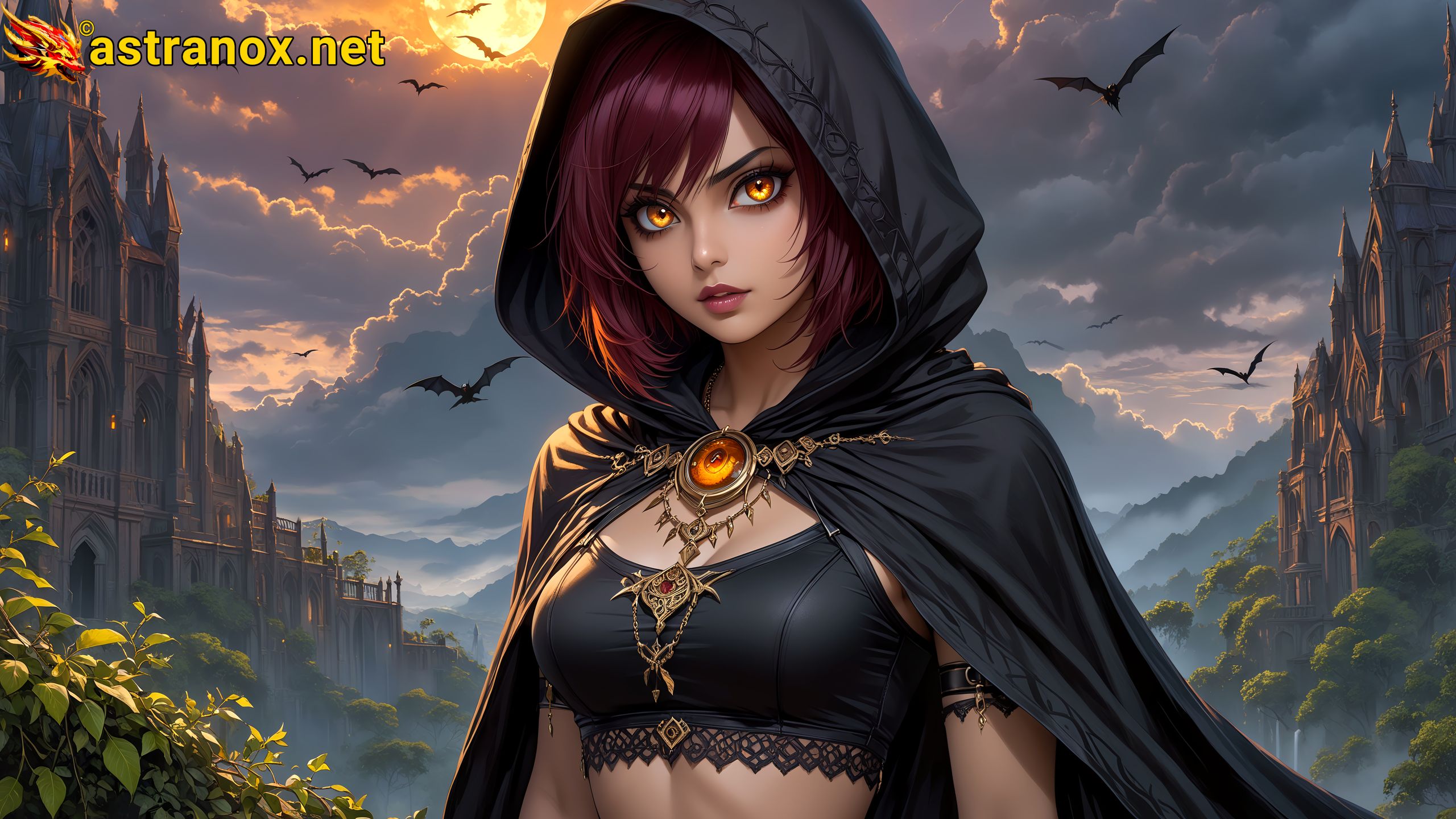 Amazing Young Female at - Download Free 4K Wallpaper Fantasy wallpaper with Eyes and Hair.
