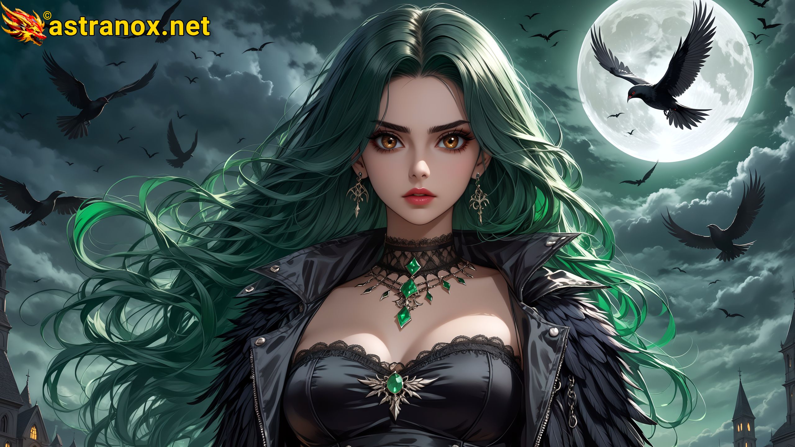 Amazing Young Female at - Download Free 4K Wallpaper Fantasy wallpaper with Eyes and Hair.