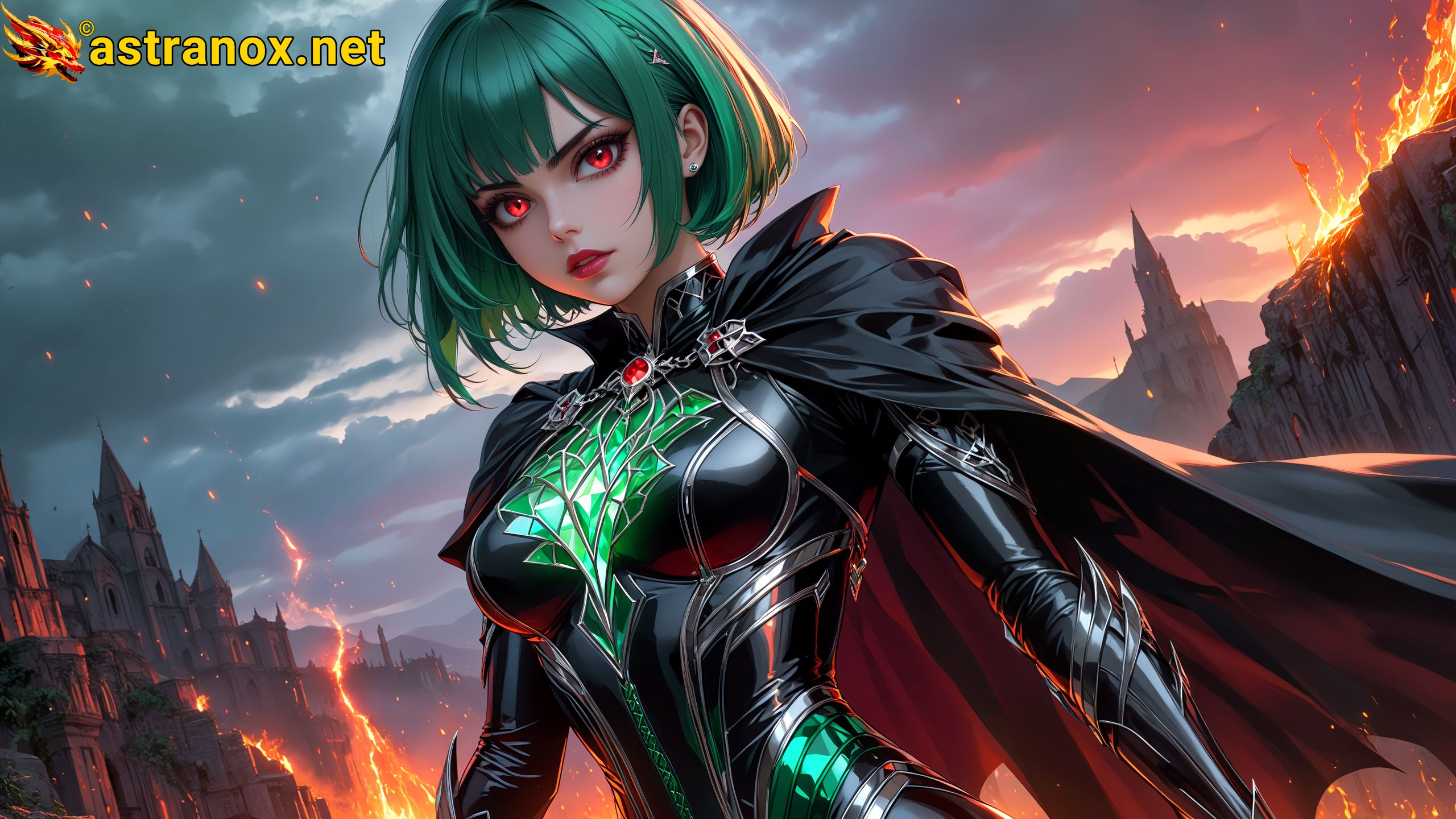 Amazing Young Female at - Download Free 4K Wallpaper Fantasy wallpaper with Eyes and Hair.