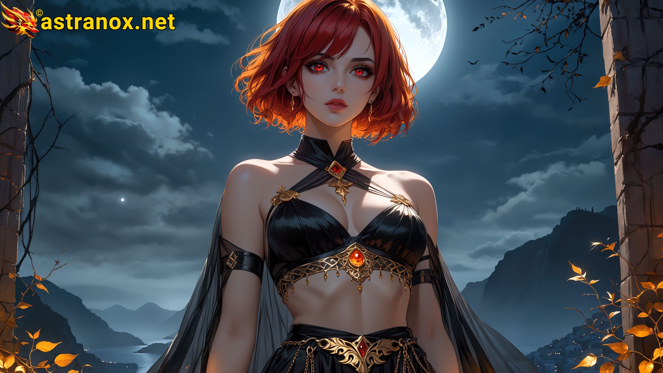 Amazing Young Female at - Download Free 4K Wallpaper Fantasy wallpaper with Eyes and Hair.