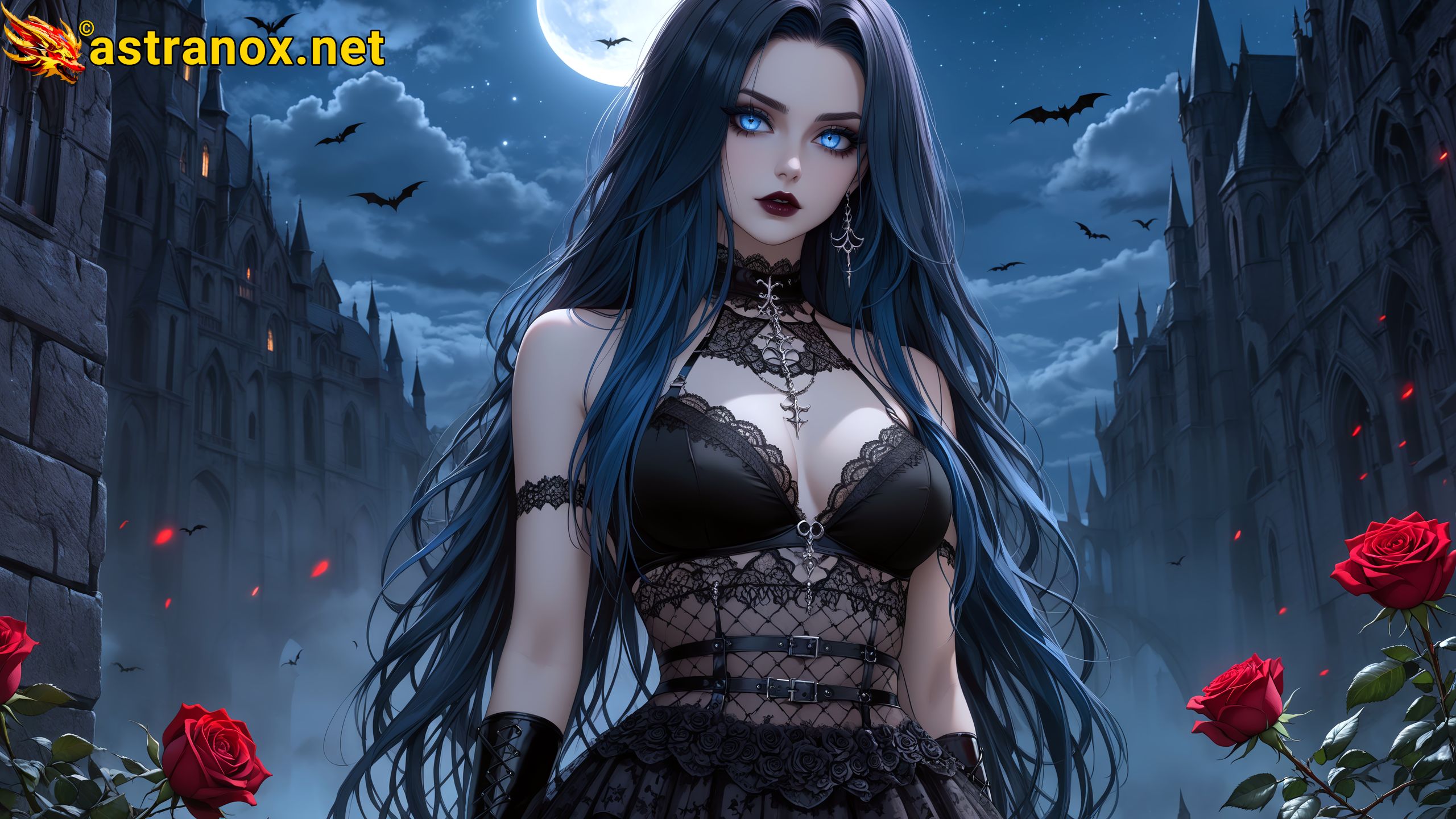 Amazing Young Female at - Download Free 4K Wallpaper Fantasy wallpaper with Eyes and Hair.