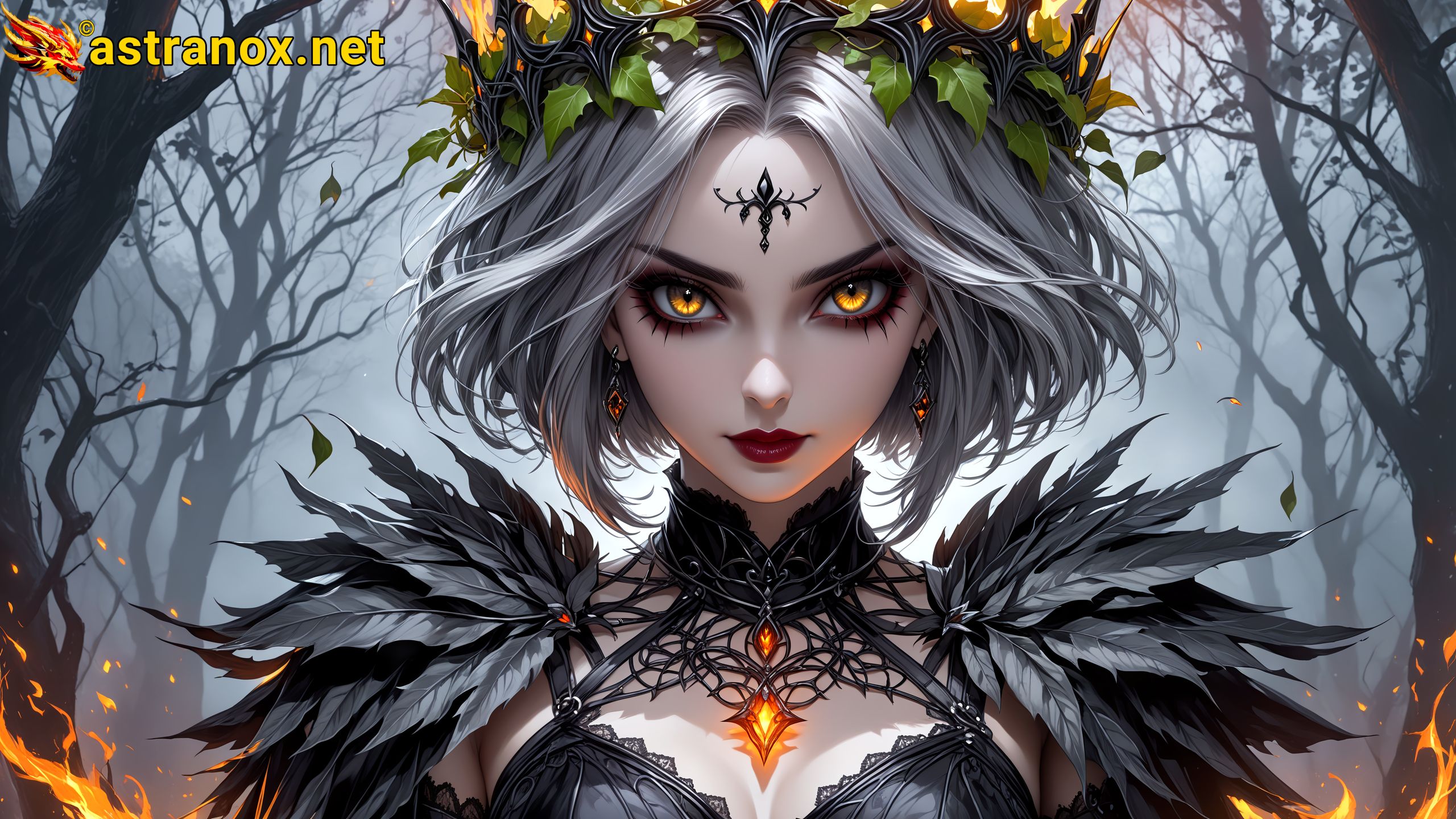 Amazing Young Female at - Download Free 4K Wallpaper Fantasy wallpaper with Eyes and Hair.