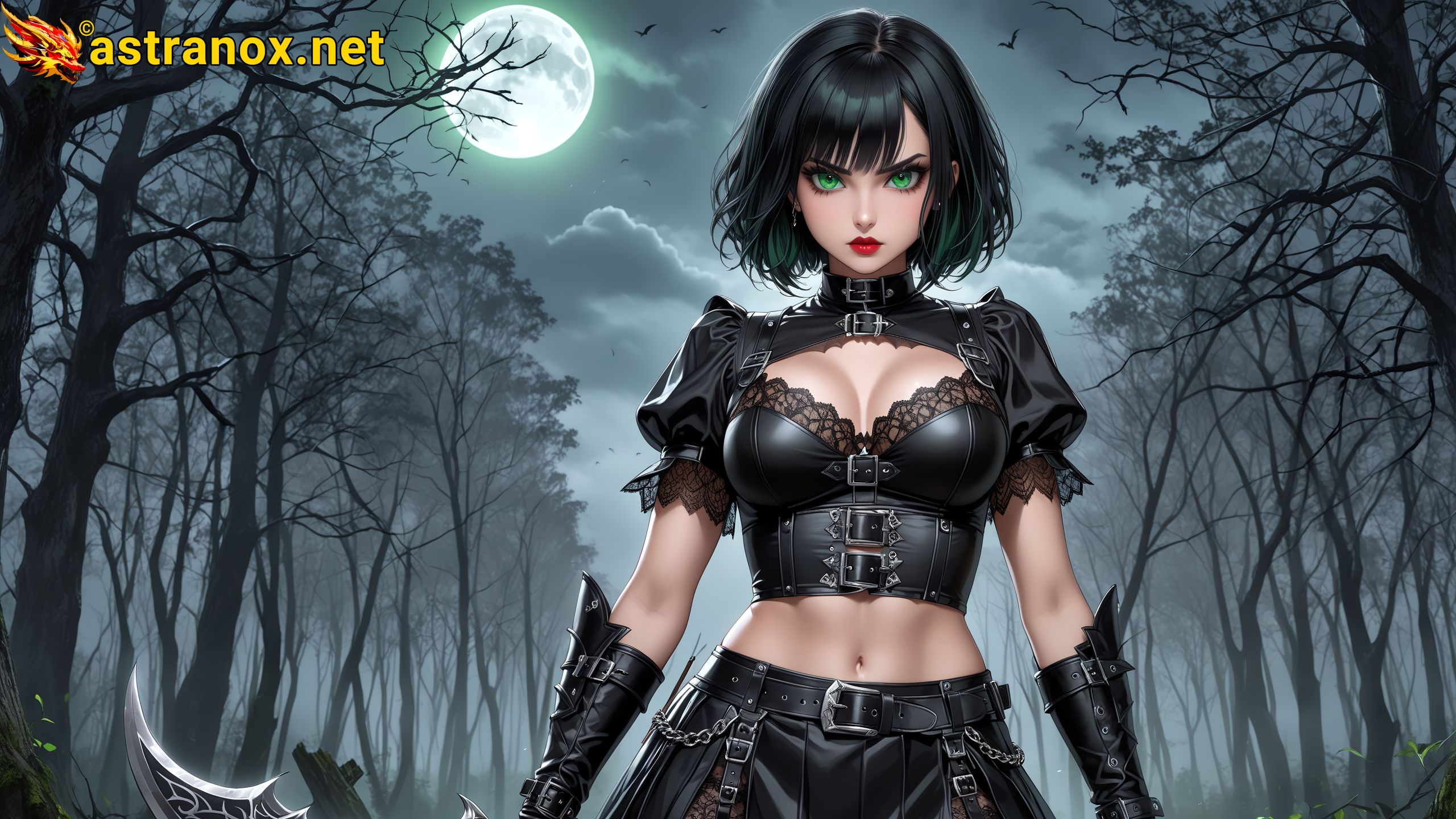 Amazing Young Female at - Download Free 4K Wallpaper Fantasy wallpaper with Eyes and Hair.