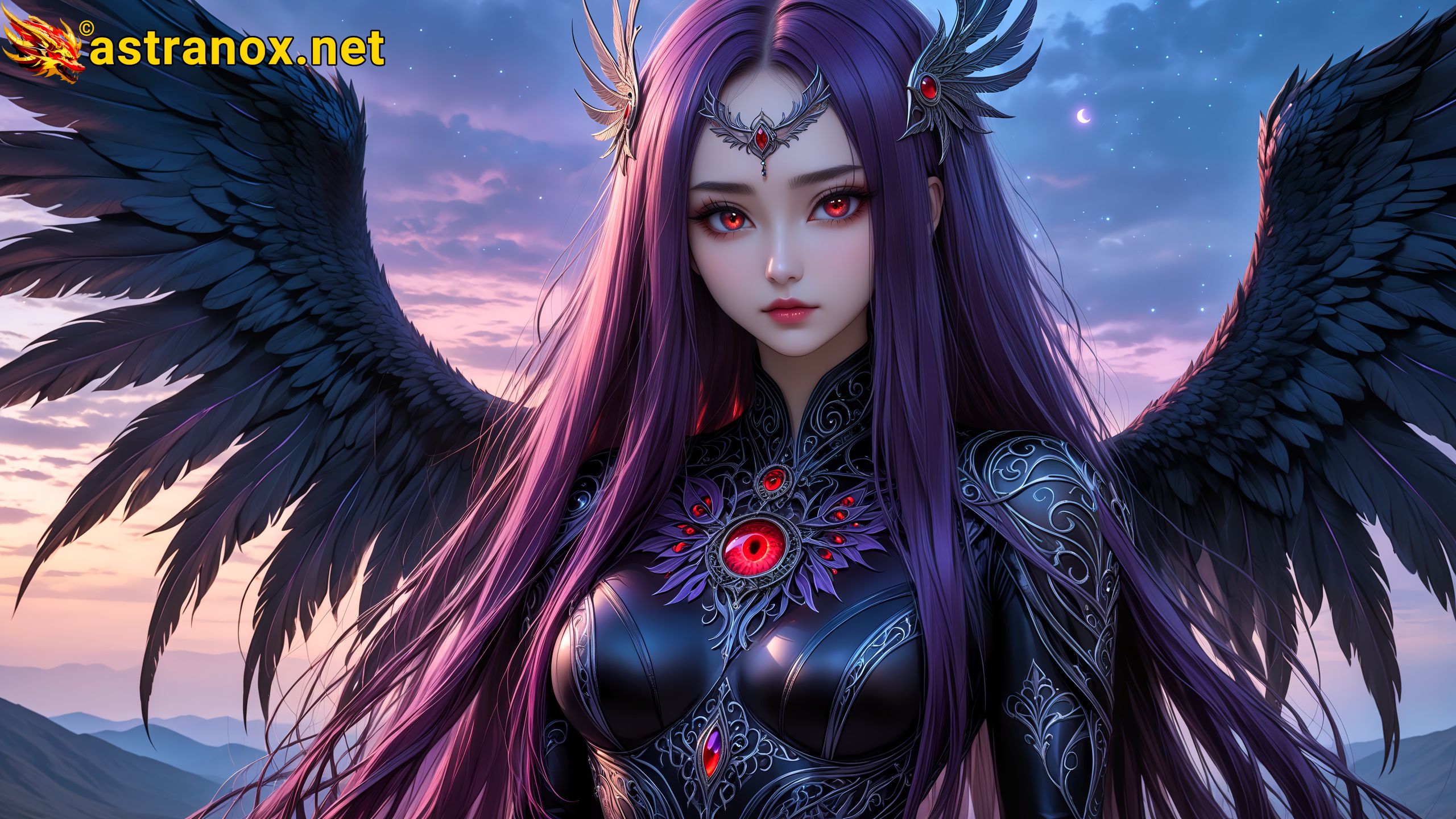Amazing Young Female at - Download Free 4K Wallpaper Fantasy wallpaper with Eyes and Hair.