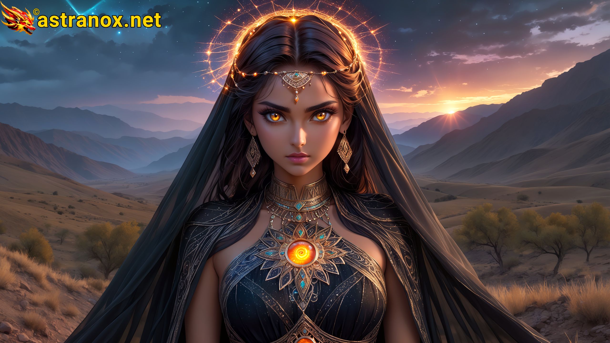 Amazing Young Female at - Download Free 4K Wallpaper Fantasy wallpaper with Eyes and Hair.