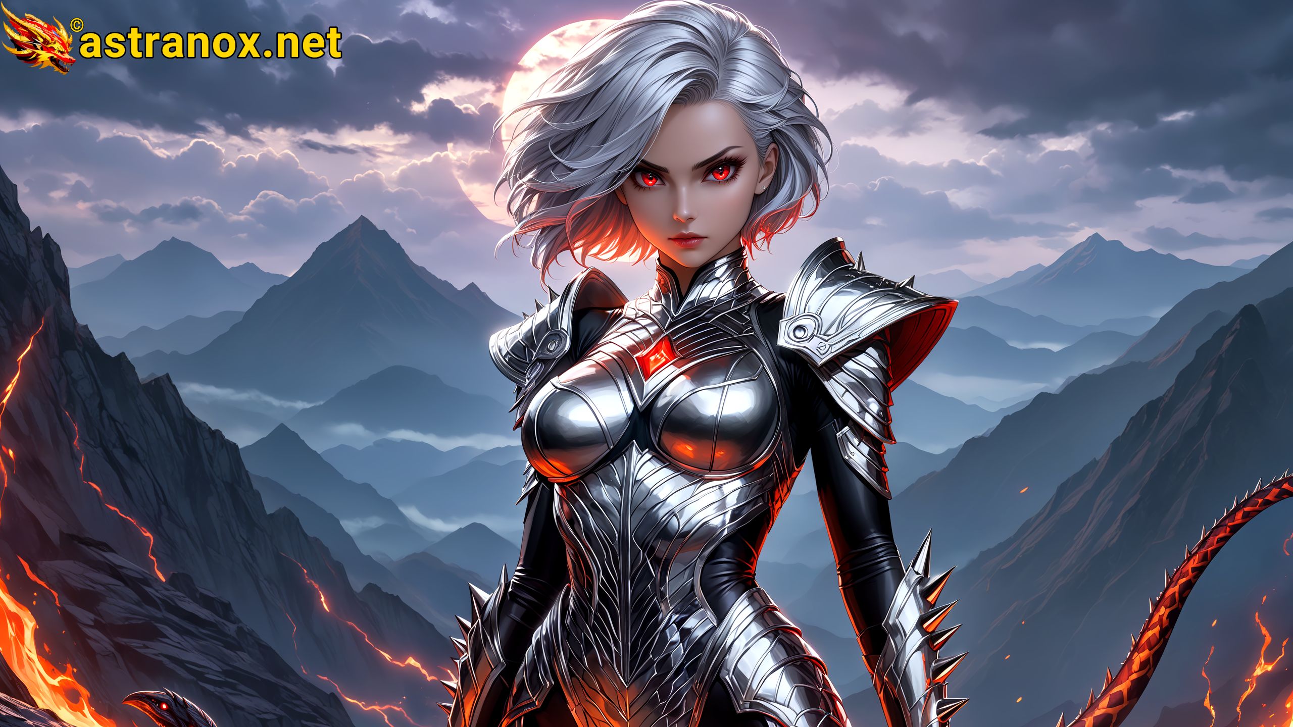 Amazing Young Female at - Download Free 4K Wallpaper Fantasy wallpaper with Eyes and Hair.