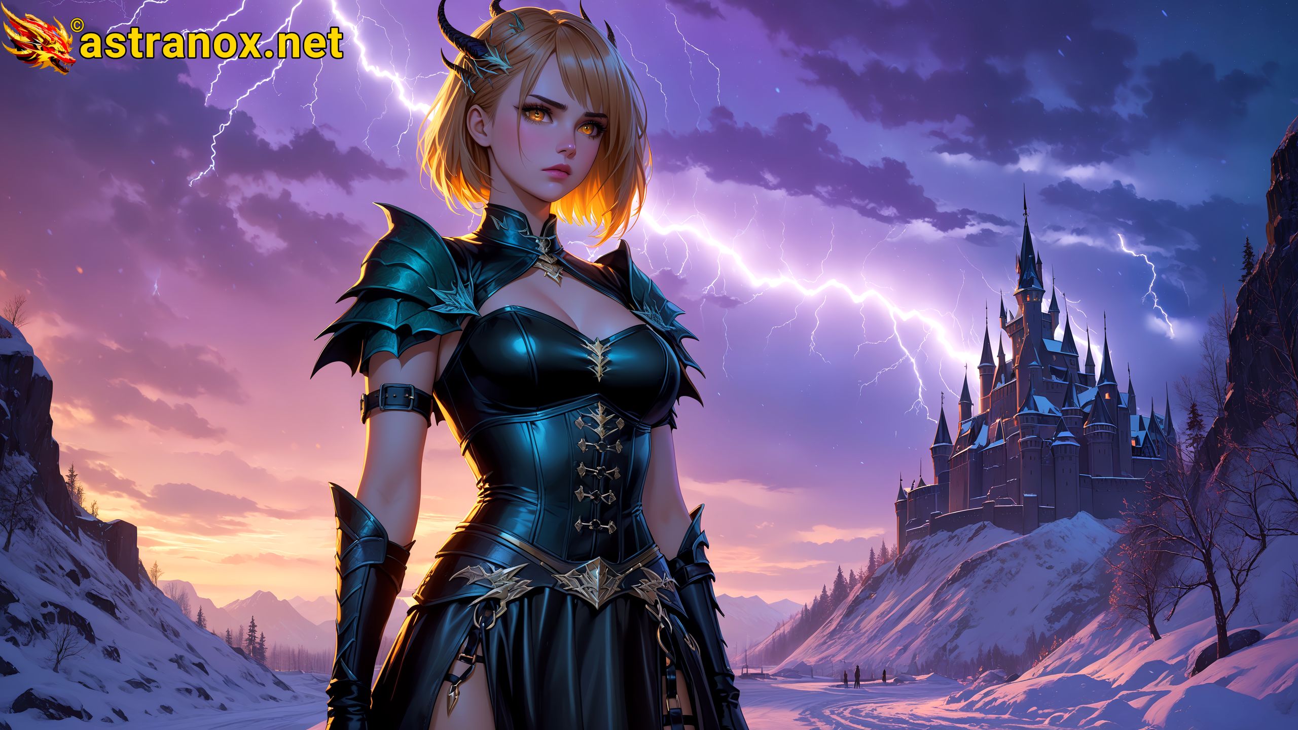 Amazing Young Female at - Download Free 4K Wallpaper Fantasy wallpaper with Eyes and Hair.