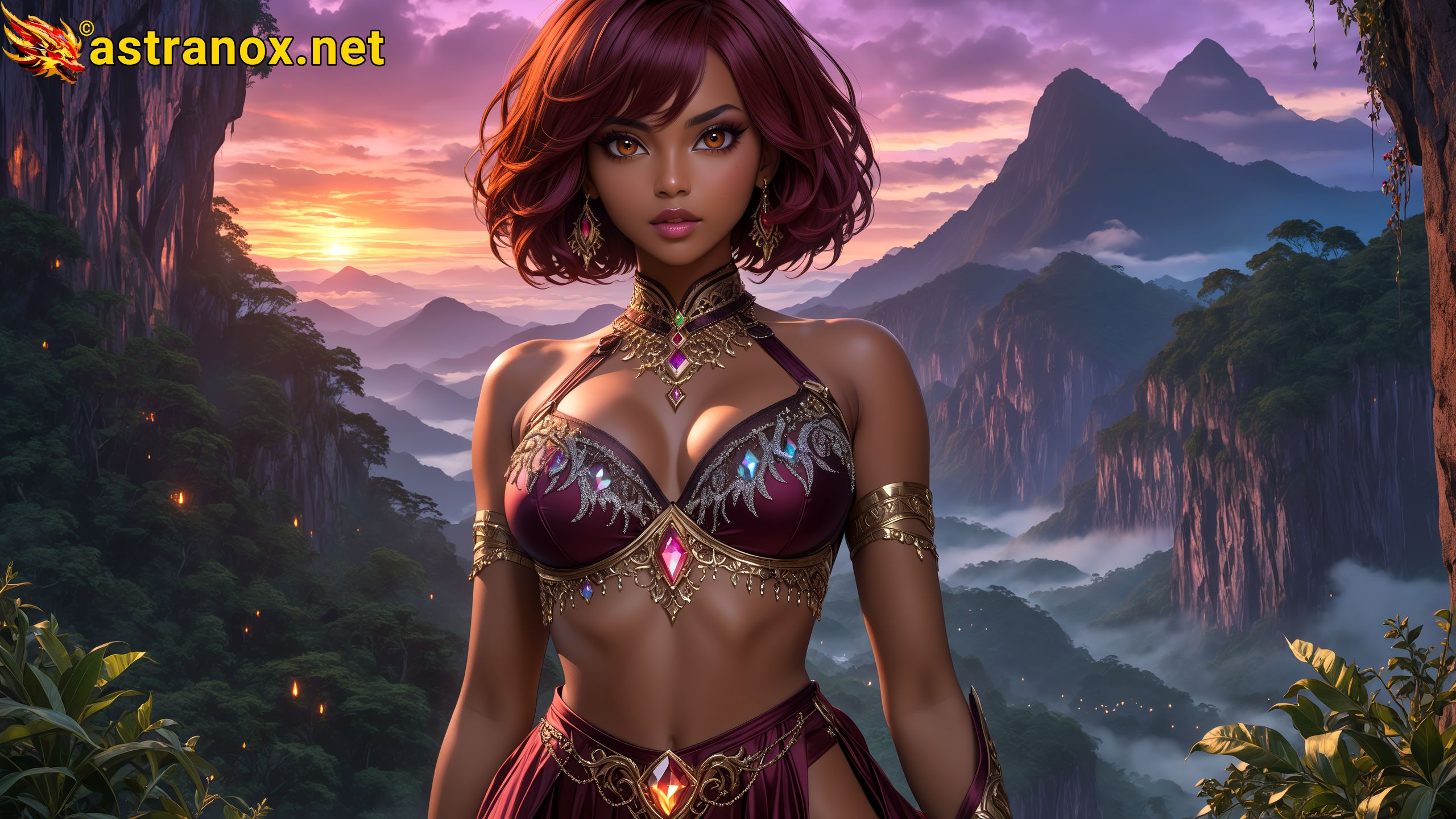 Amazing Young Female at - Download Free 4K Wallpaper Fantasy wallpaper with Eyes and Hair.