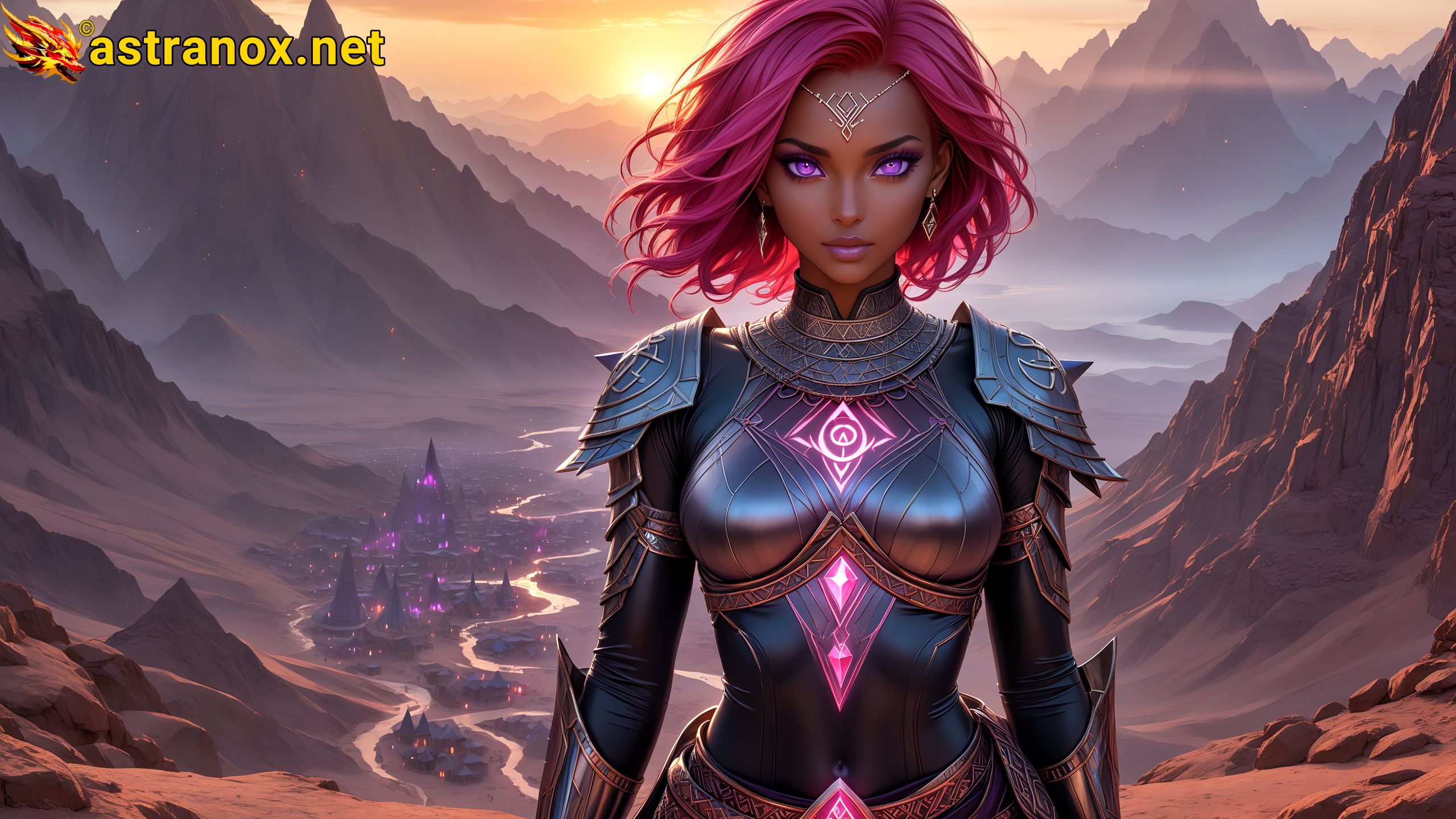 Amazing Young Female at - Download Free 4K Wallpaper Fantasy wallpaper with Eyes and Hair.