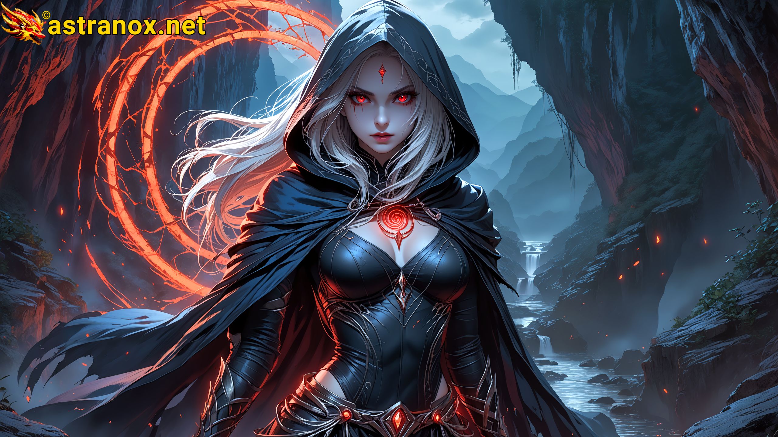 Amazing Young Female at - Download Free 4K Wallpaper Fantasy wallpaper with Eyes and Hair.