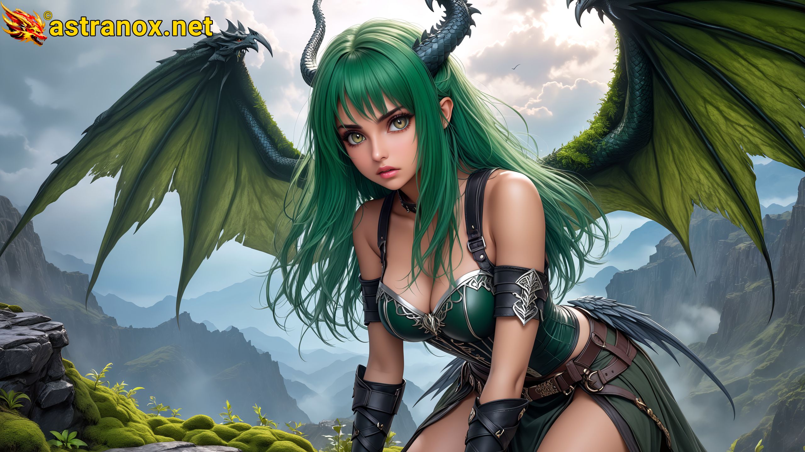 Amazing Young Female at - Download Free 4K Wallpaper Fantasy wallpaper with Eyes and Hair.