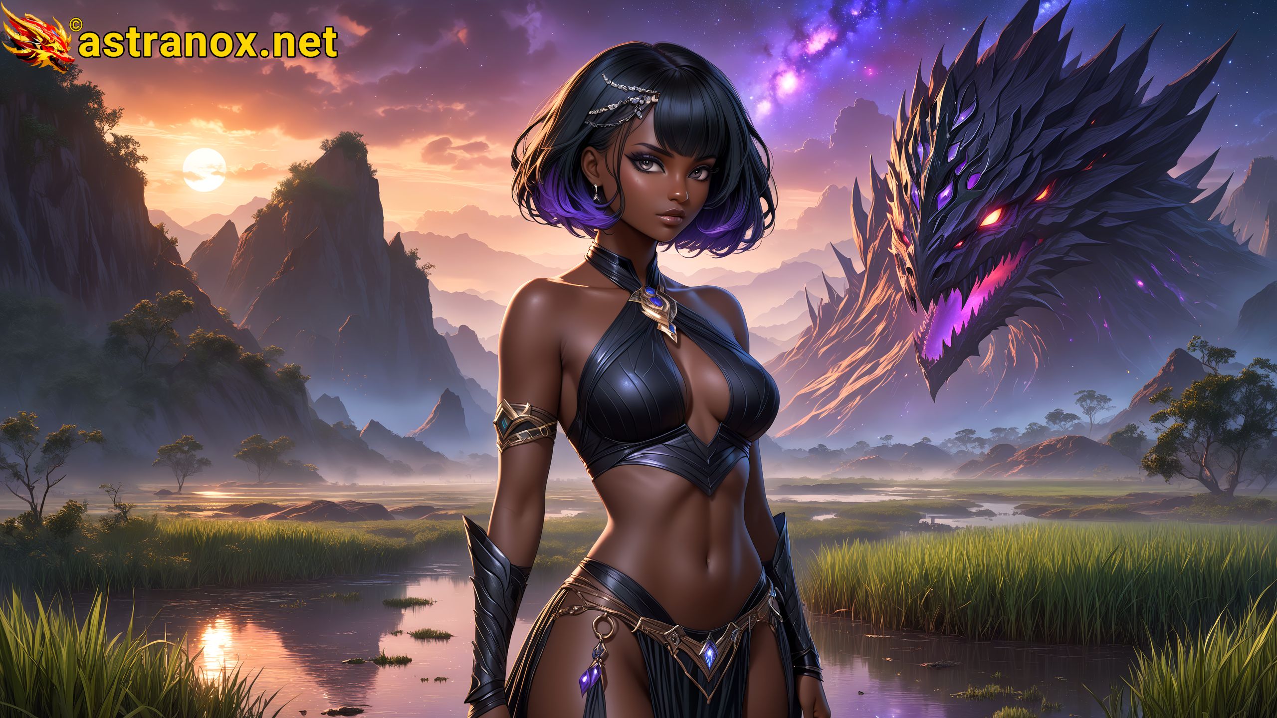 Amazing Young Female at - Download Free 4K Wallpaper Fantasy wallpaper with Eyes and Hair.