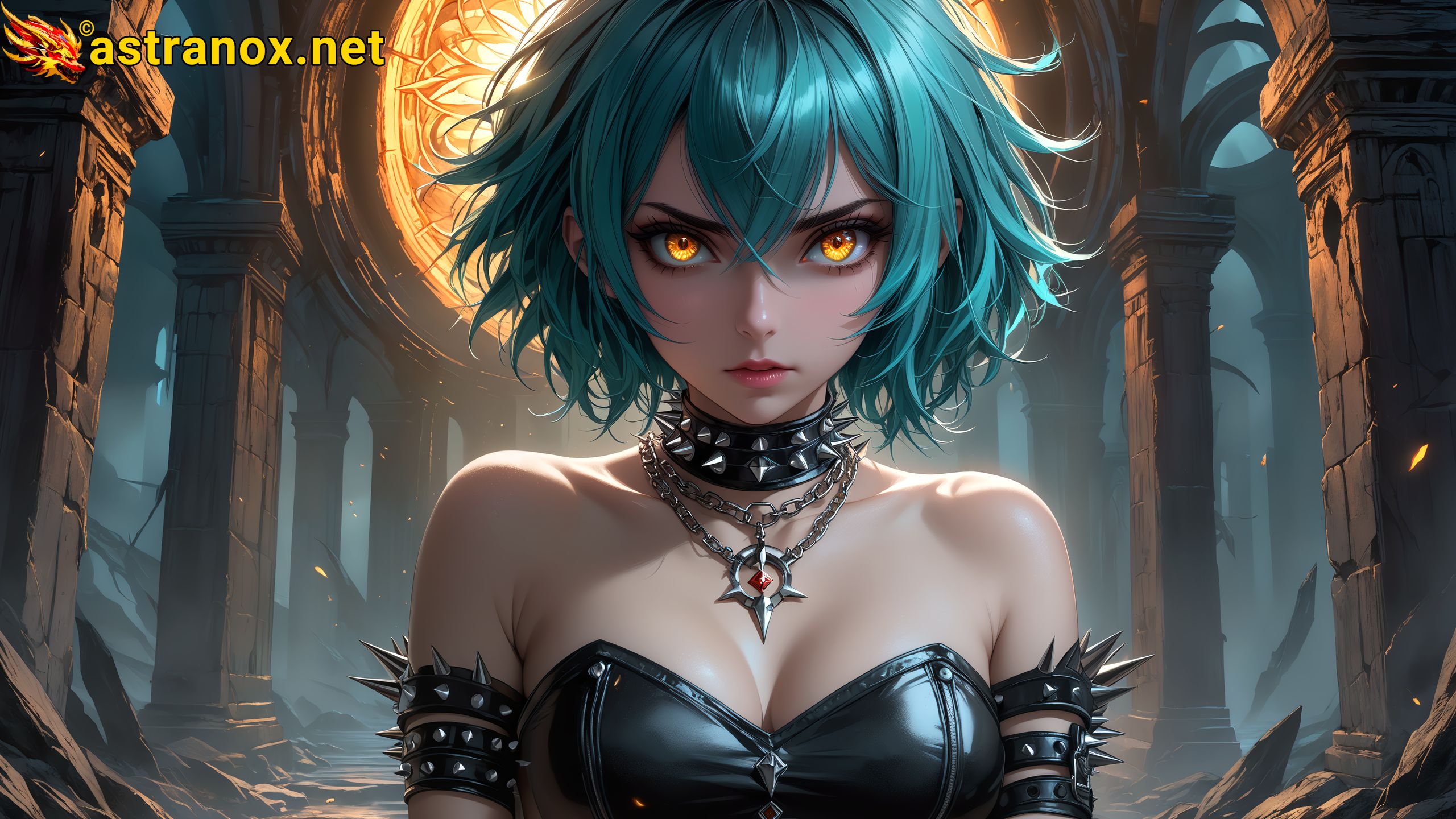 Amazing Young Female at - Download Free 4K Wallpaper Fantasy wallpaper with Eyes and Hair.
