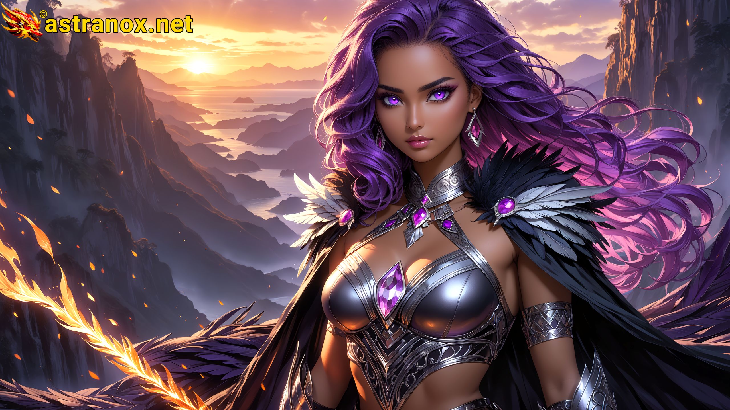Amazing Young Female at - Download Free 4K Wallpaper Fantasy wallpaper with Eyes and Hair.