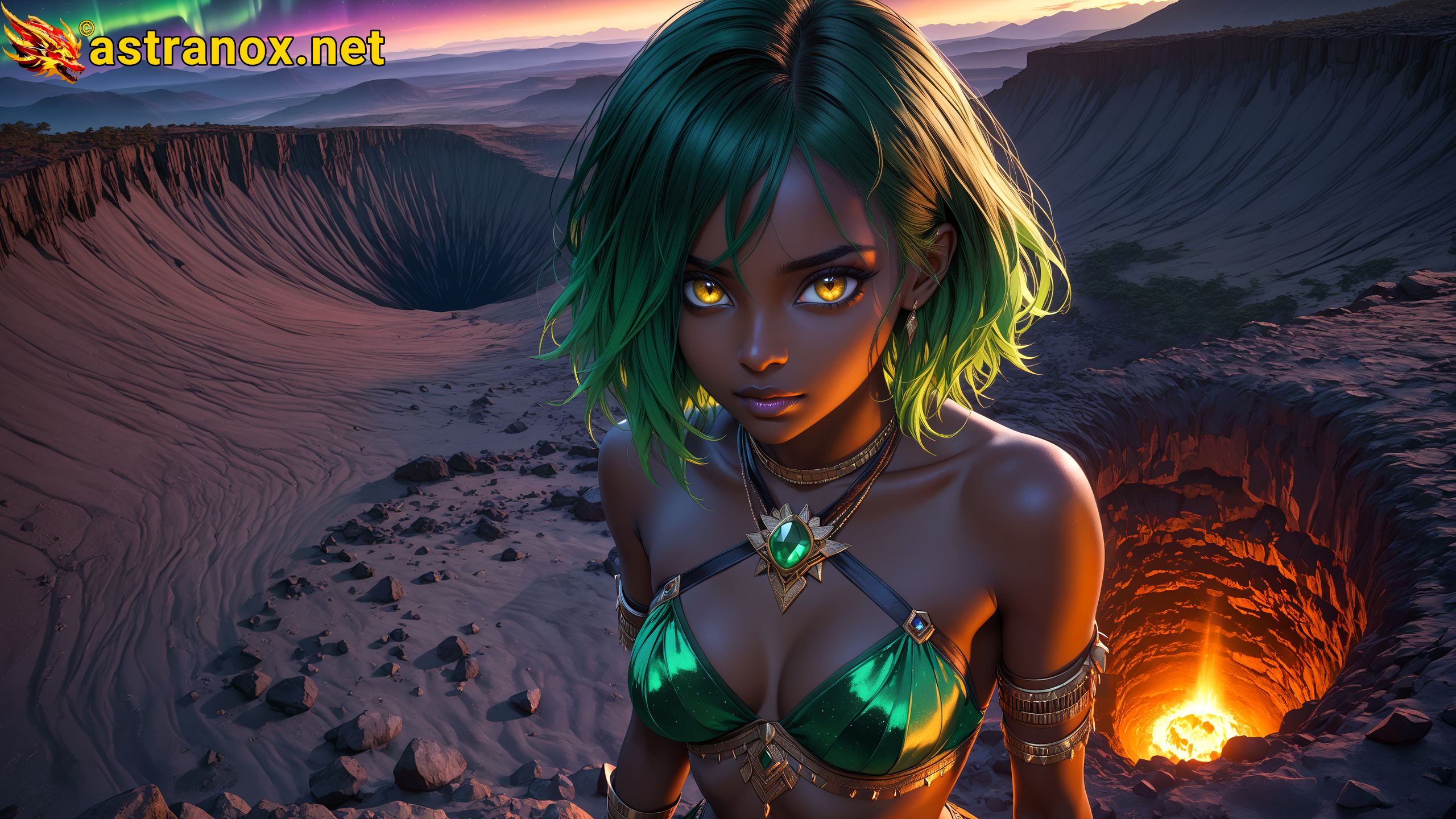 Amazing Young Female at - Download Free 4K Wallpaper Fantasy wallpaper with Eyes and Hair.