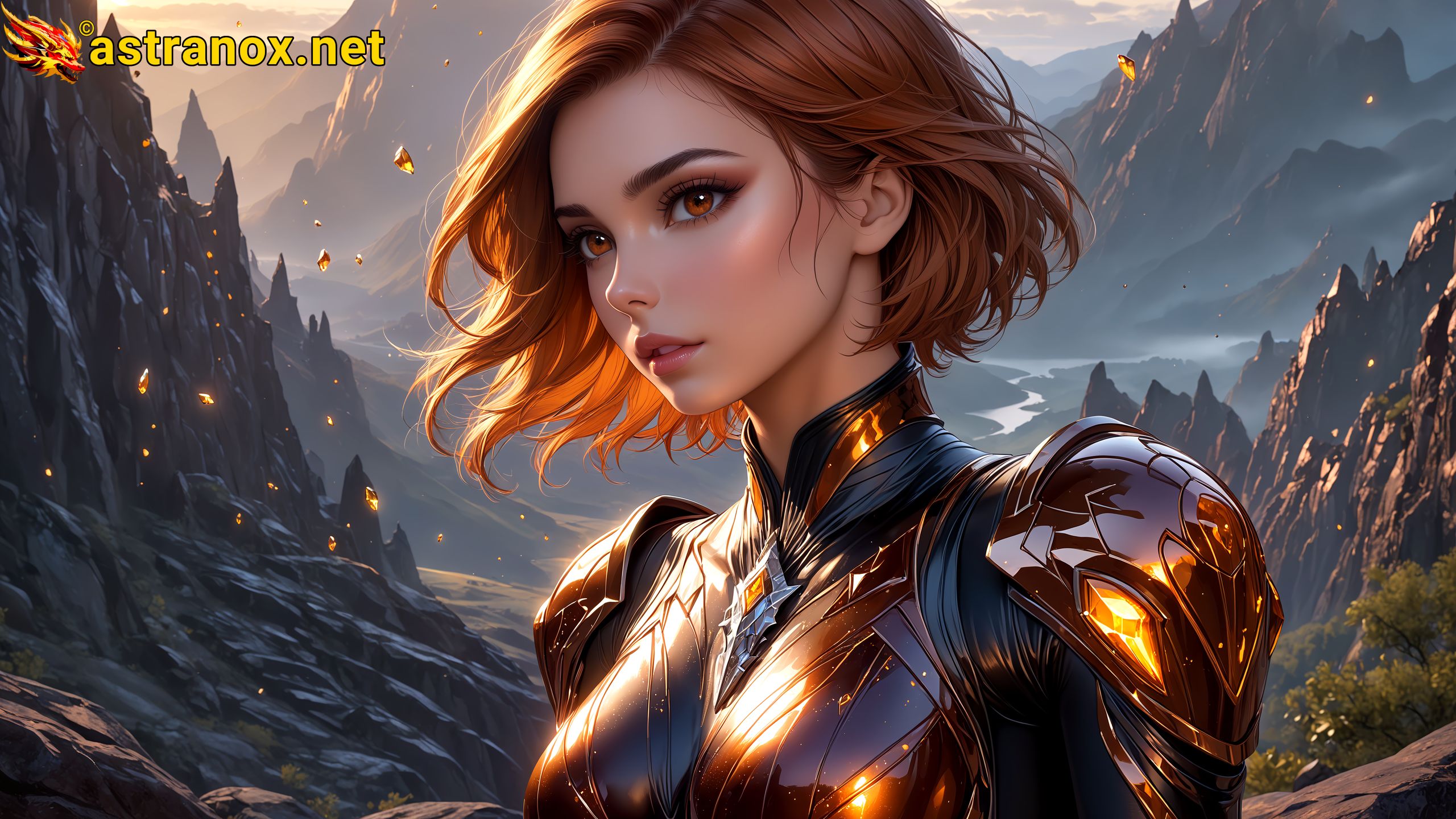 Amazing Young Female at - Download Free 4K Wallpaper Fantasy wallpaper with Eyes and Hair.