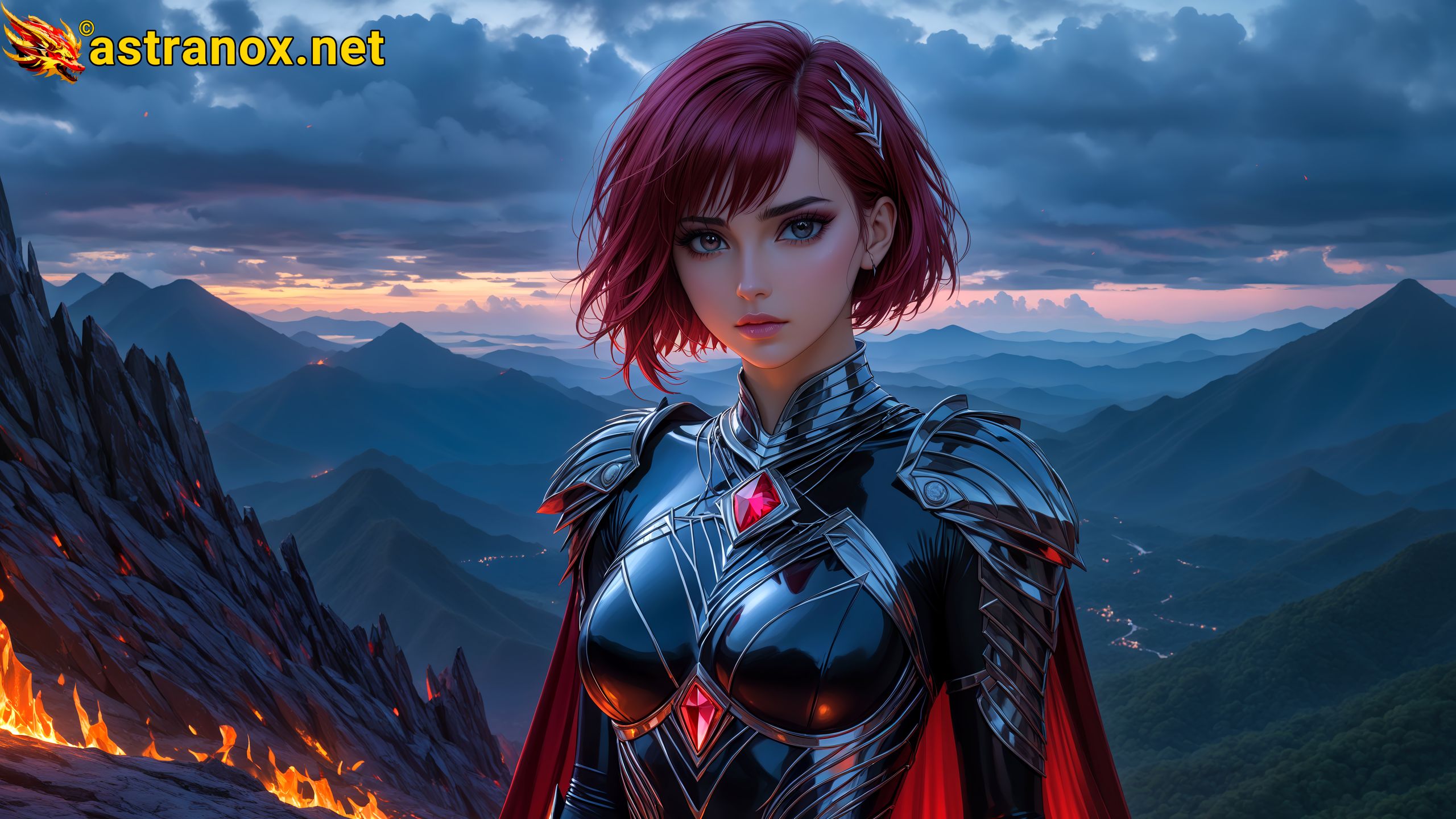 Amazing Young Female at - Download Free 4K Wallpaper Fantasy wallpaper with Eyes and Hair.