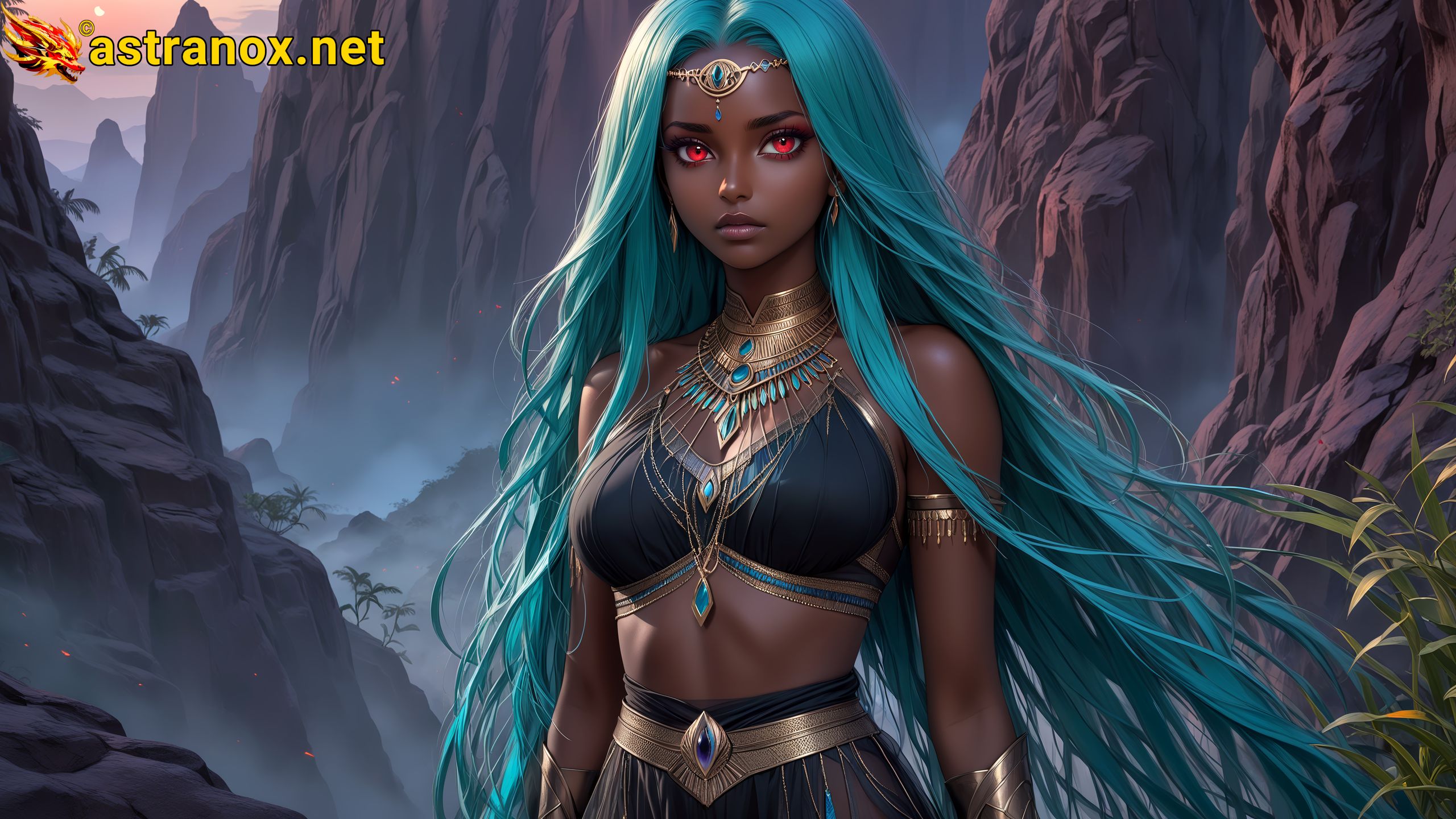 Amazing Young Female at - Download Free 4K Wallpaper Fantasy wallpaper with Eyes and Hair.