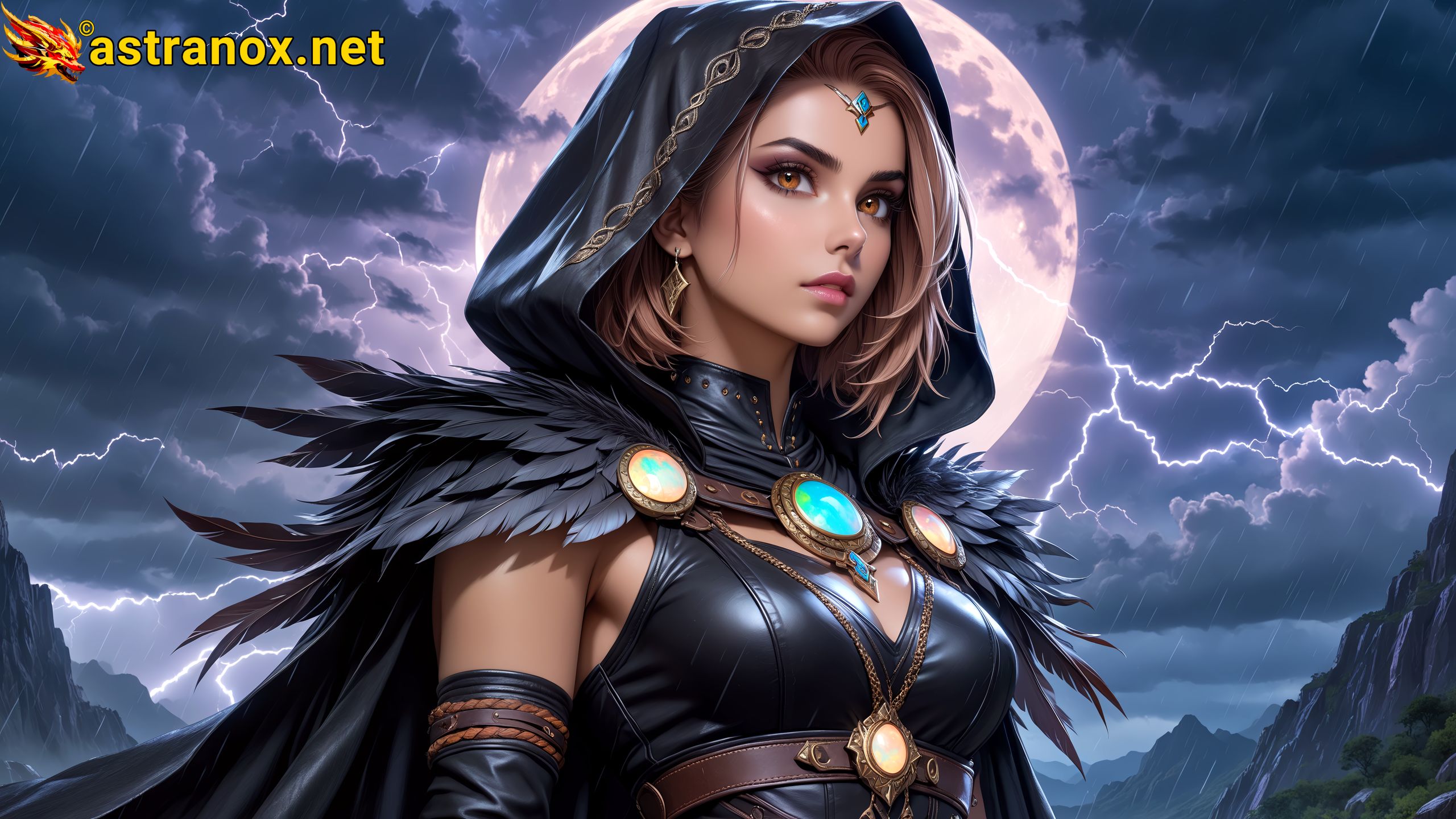 Amazing Young Female at - Download Free 4K Wallpaper Fantasy wallpaper with Eyes and Hair.