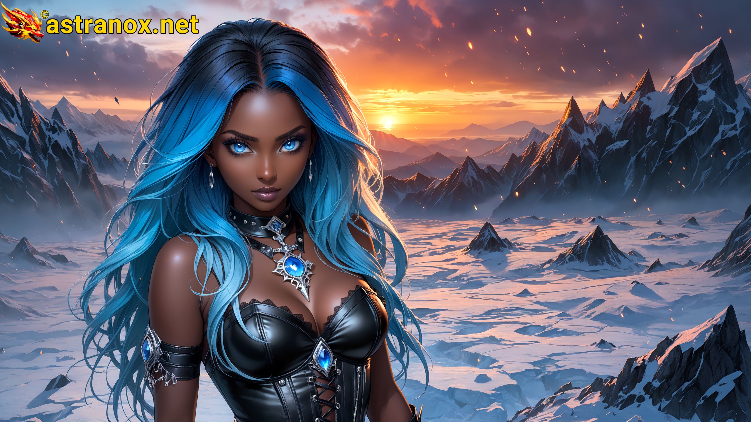 Amazing Young Female at - Download Free 4K Wallpaper Fantasy wallpaper with Eyes and Hair.