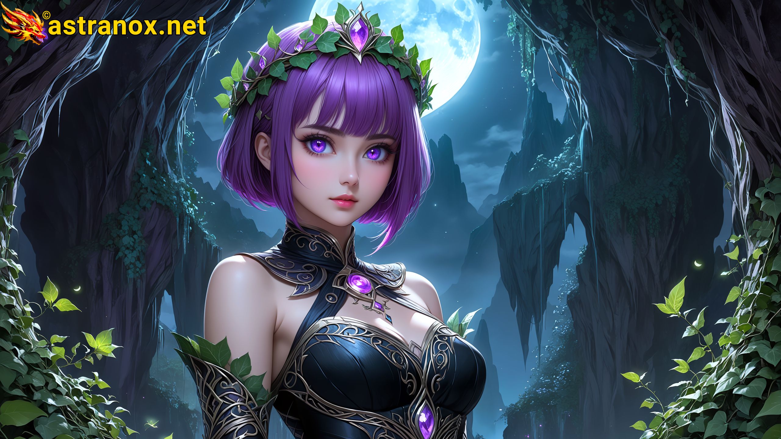 Amazing Young Female at - Download Free 4K Wallpaper Fantasy wallpaper with Eyes and Hair.