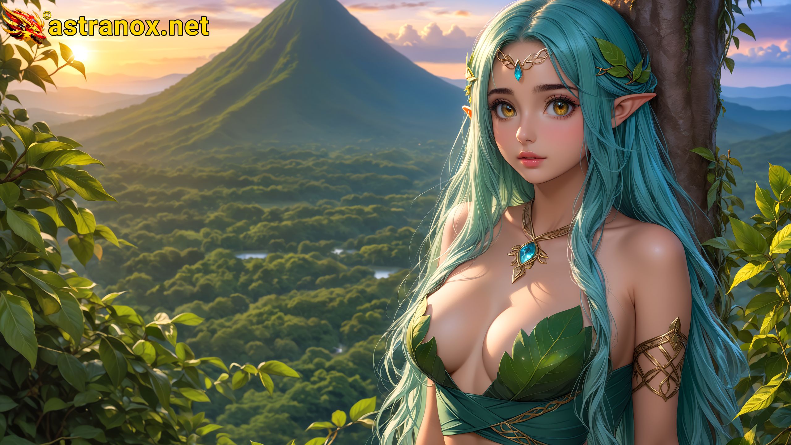 Amazing Young Female at - Download Free 4K Wallpaper Fantasy wallpaper with Eyes and Hair.