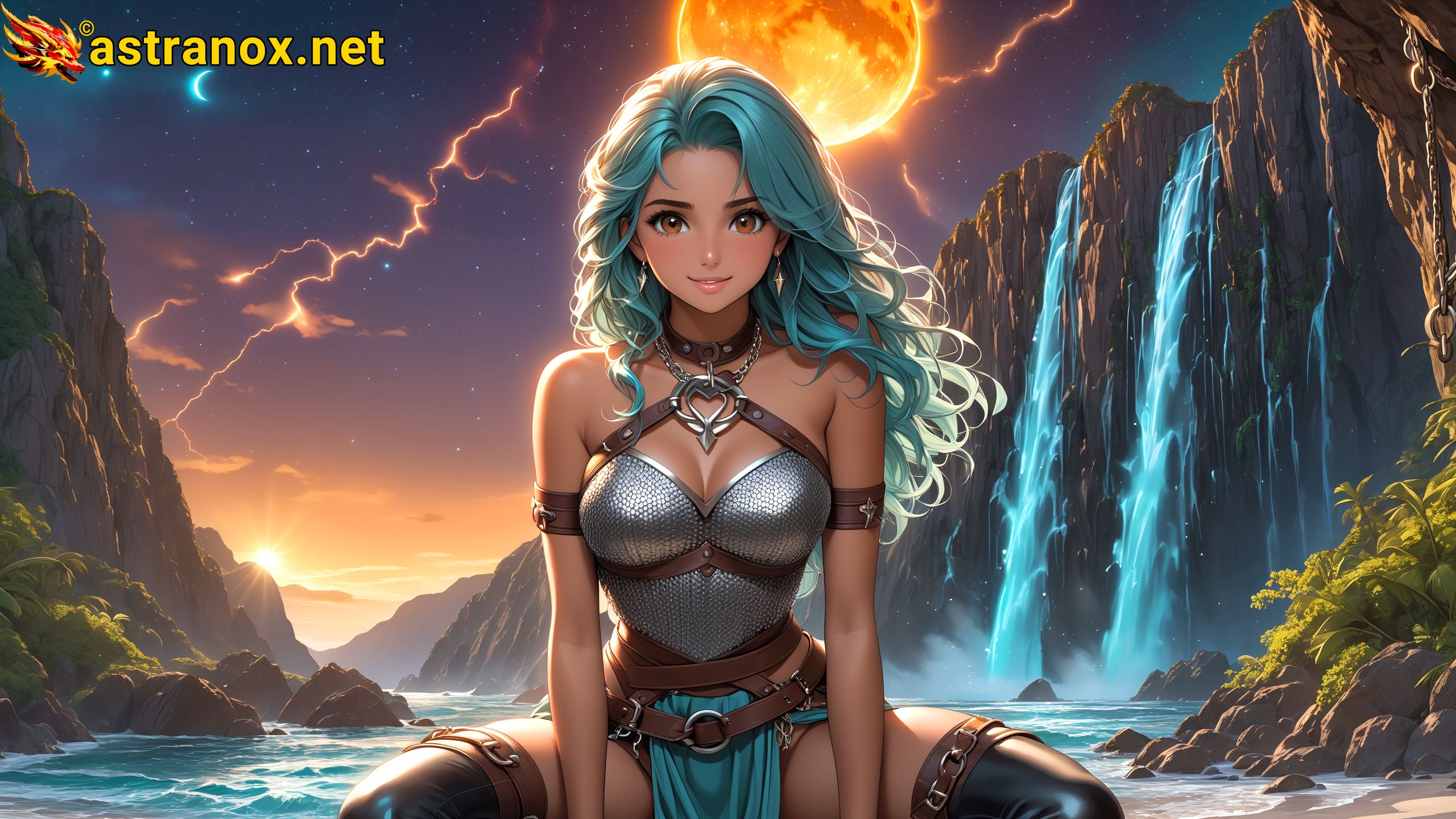 Amazing Young Female at - Download Free 4K Wallpaper Fantasy wallpaper with Eyes and Hair.