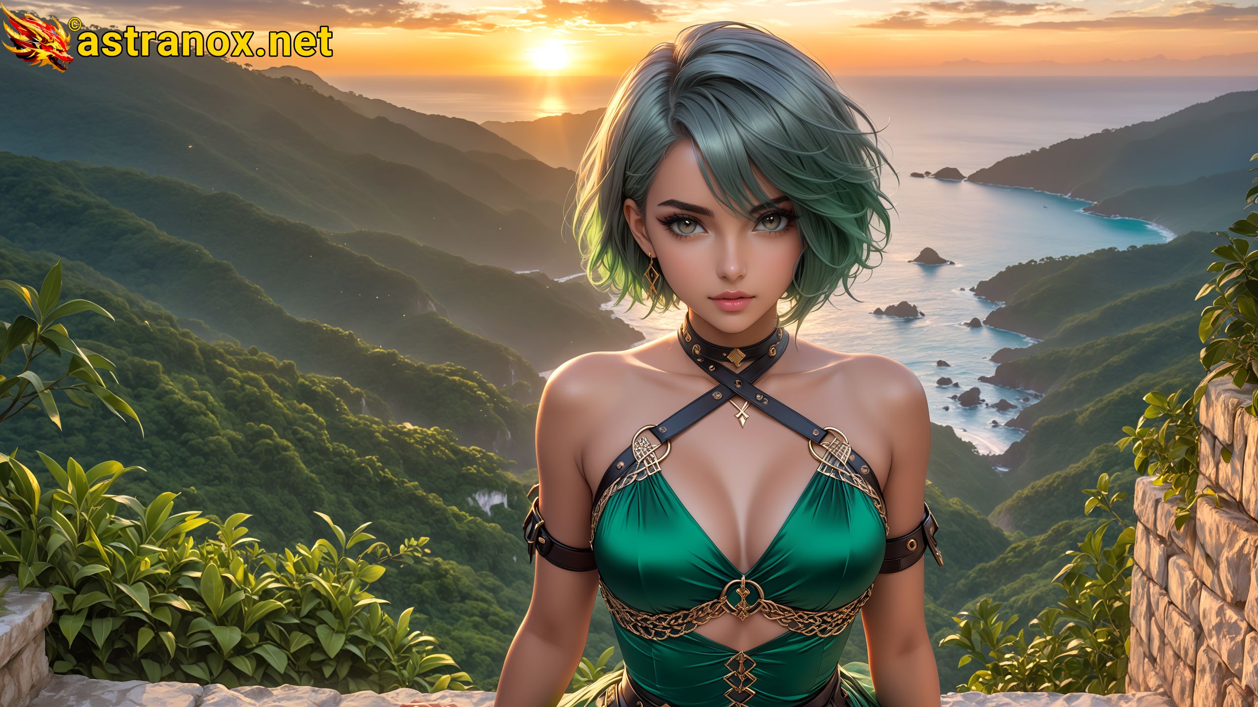 Amazing Young Female at - Download Free 4K Wallpaper Fantasy wallpaper with Eyes and Hair.