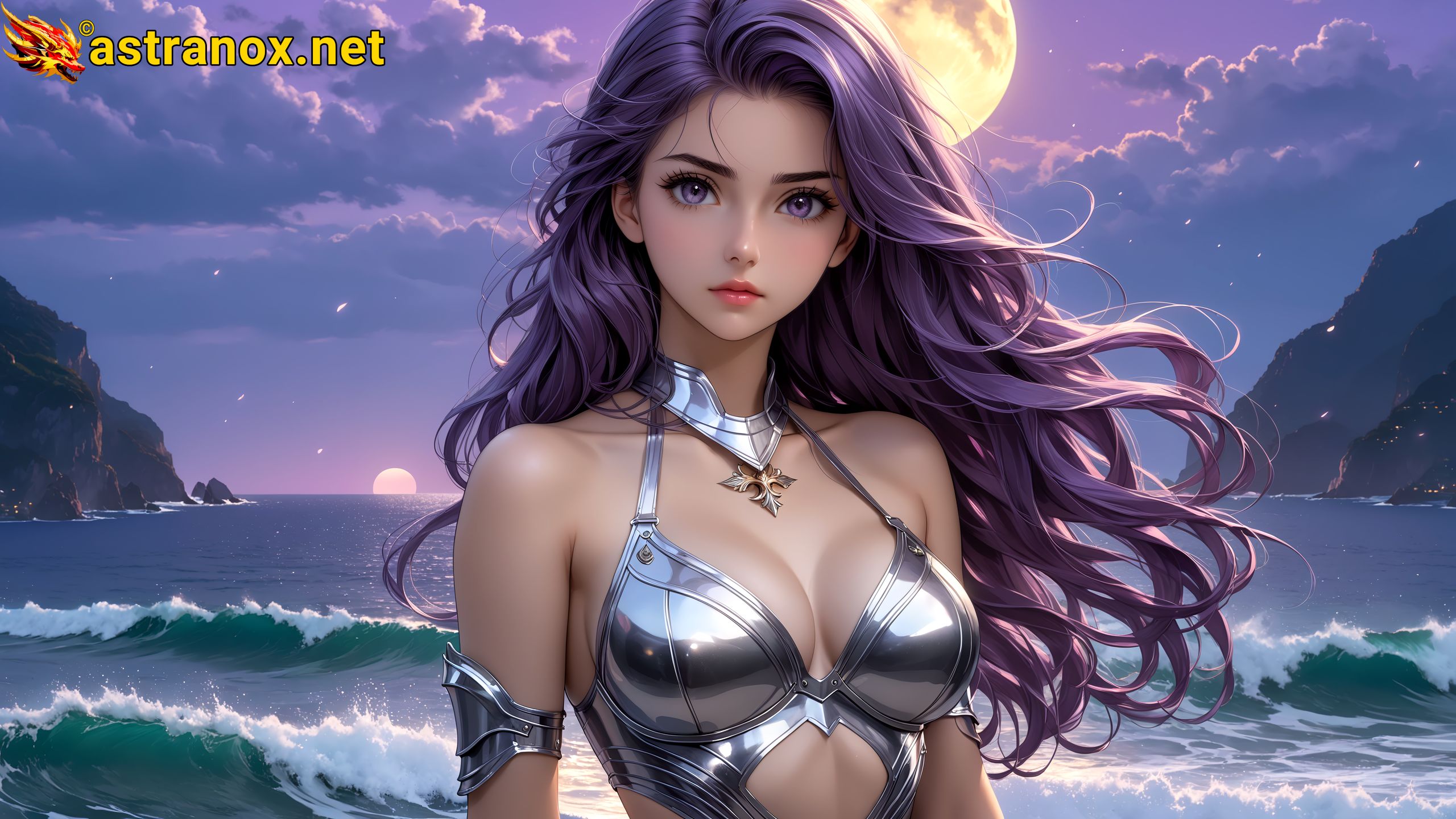 Amazing Young Female at - Download Free 4K Wallpaper Fantasy wallpaper with Eyes and Hair.