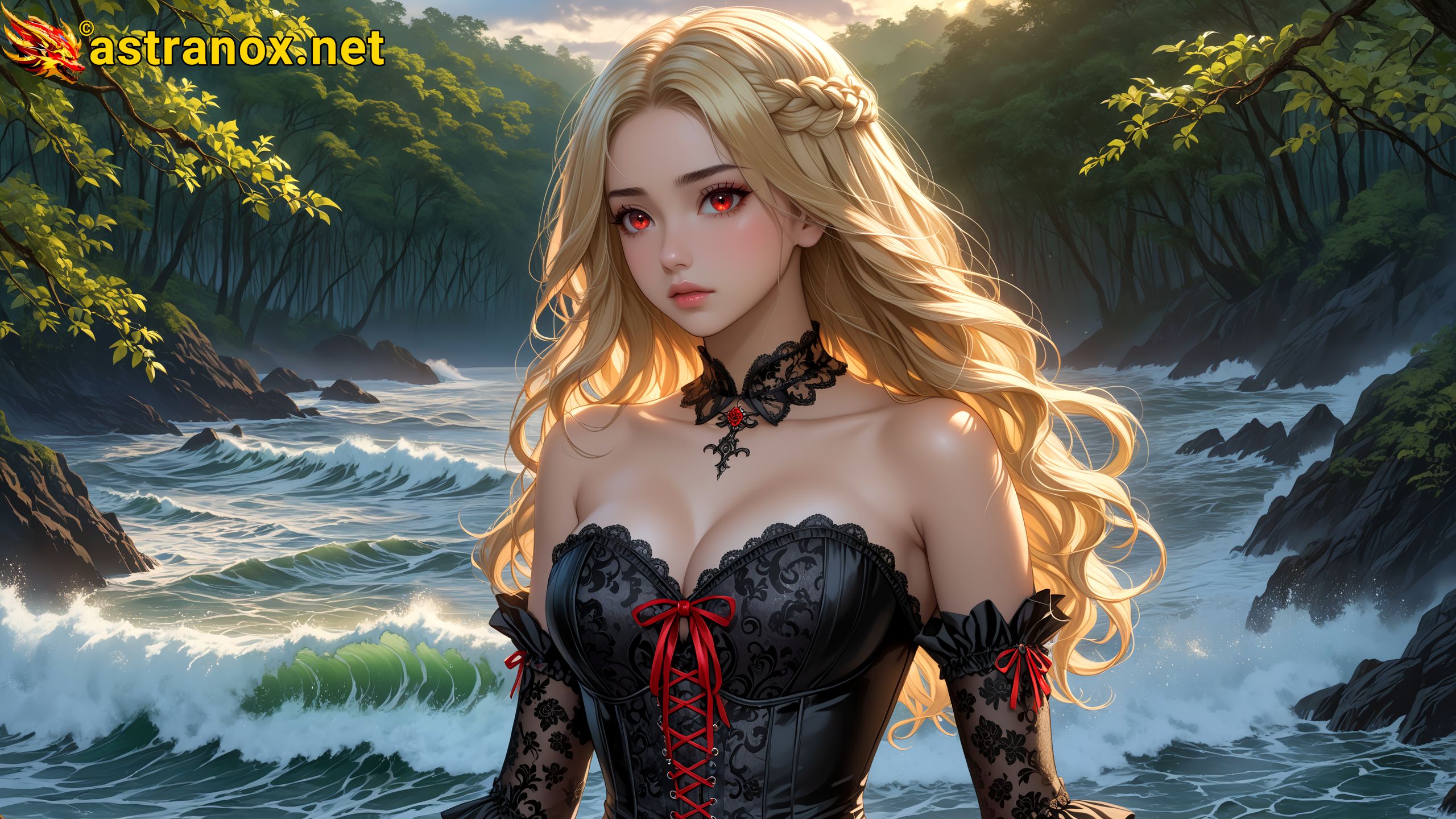 Amazing Young Female at - Download Free 4K Wallpaper Fantasy wallpaper with Eyes and Hair.