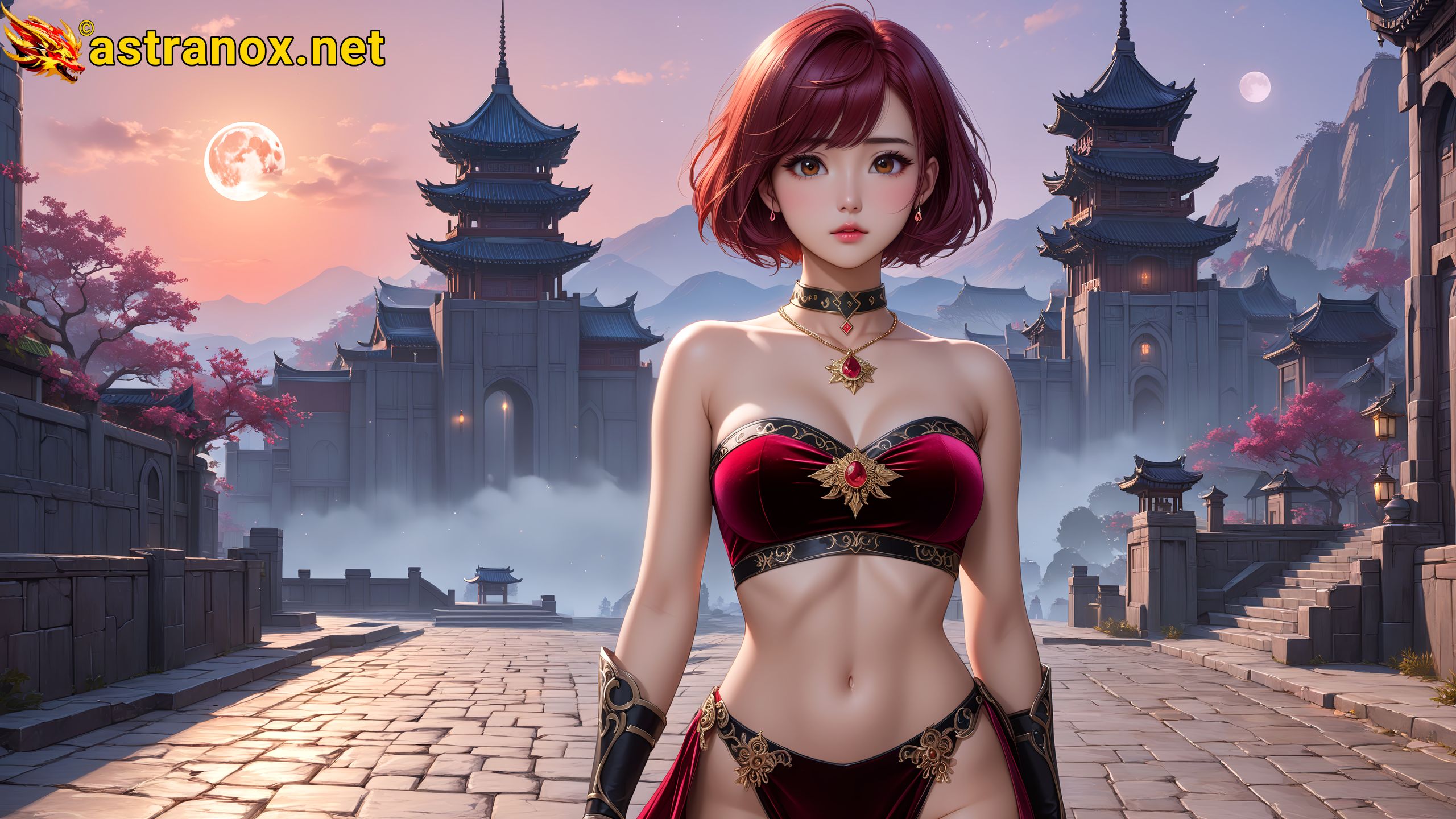 Amazing Young Female at - Download Free 4K Wallpaper Fantasy wallpaper with Eyes and Hair.