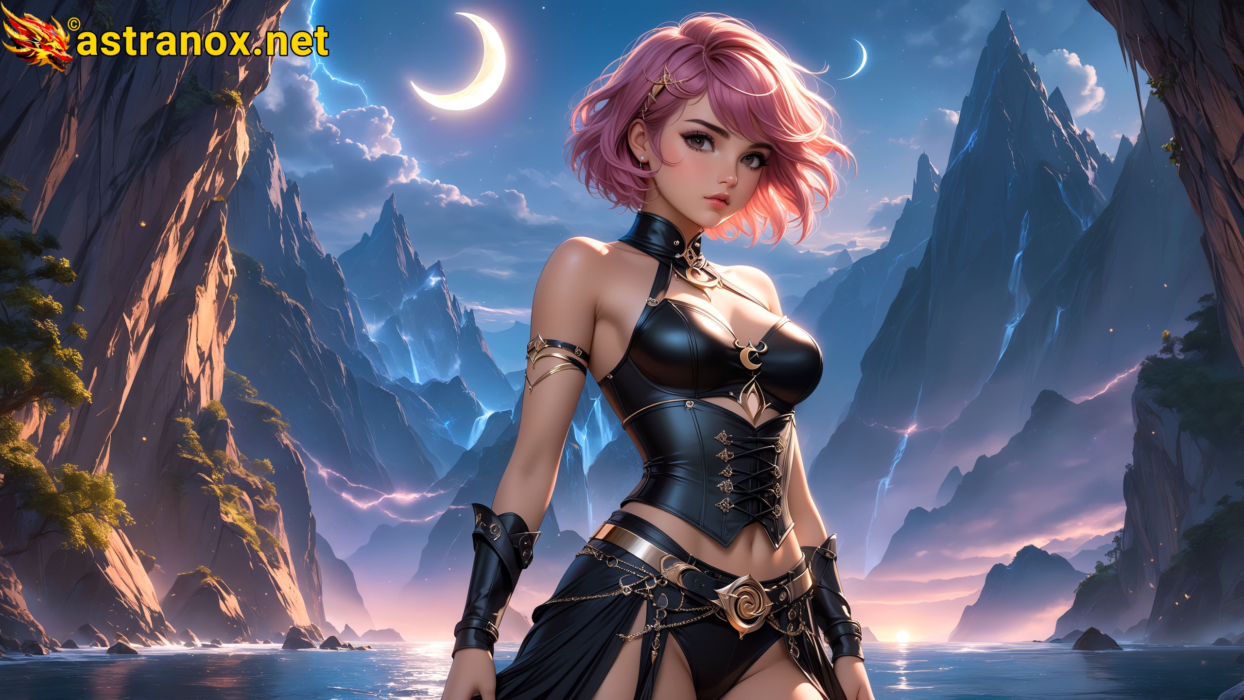 Amazing Young Female at - Download Free 4K Wallpaper Fantasy wallpaper with Eyes and Hair.