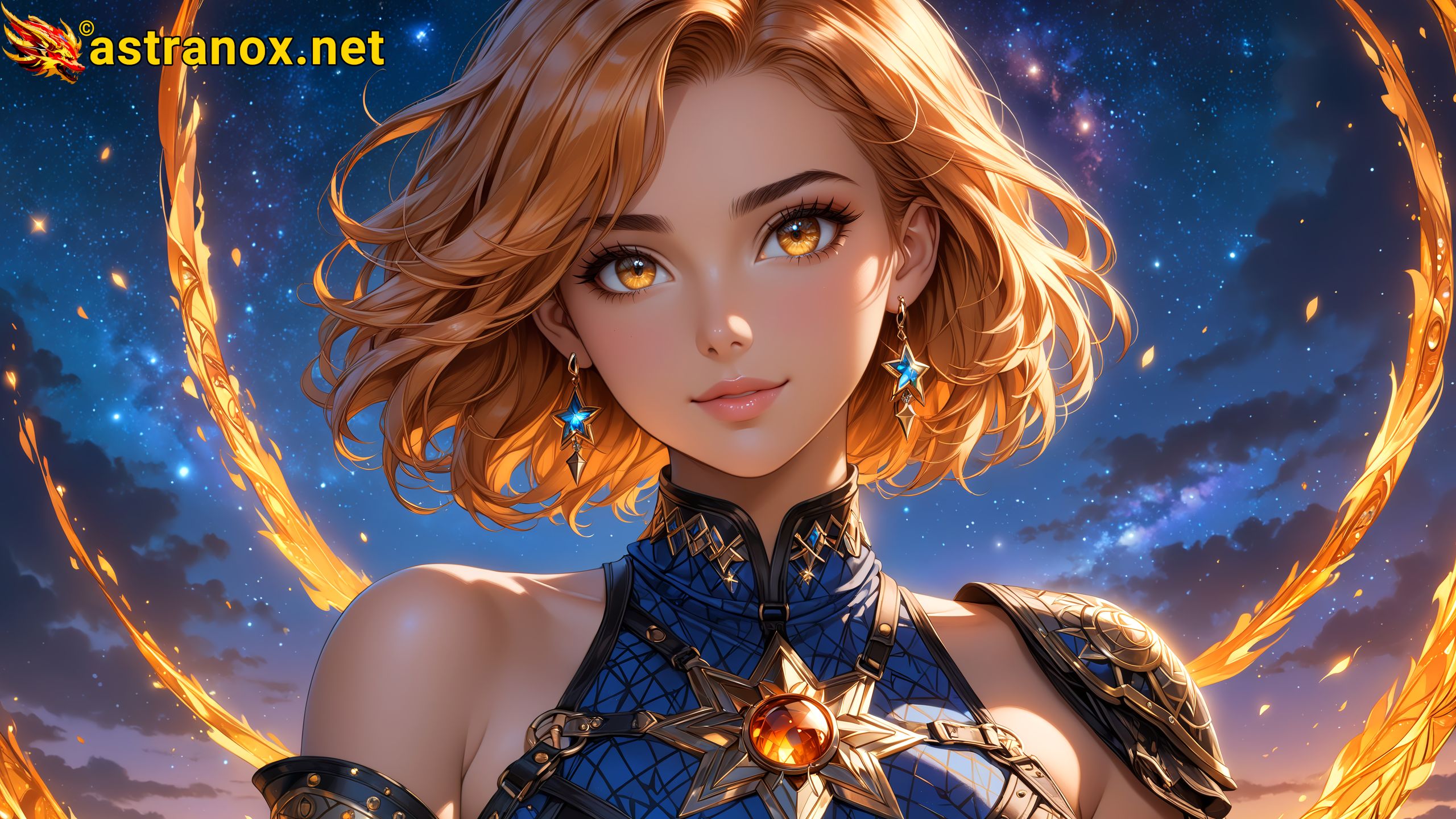 Amazing Young Female at - Download Free 4K Wallpaper Fantasy wallpaper with Eyes and Hair.