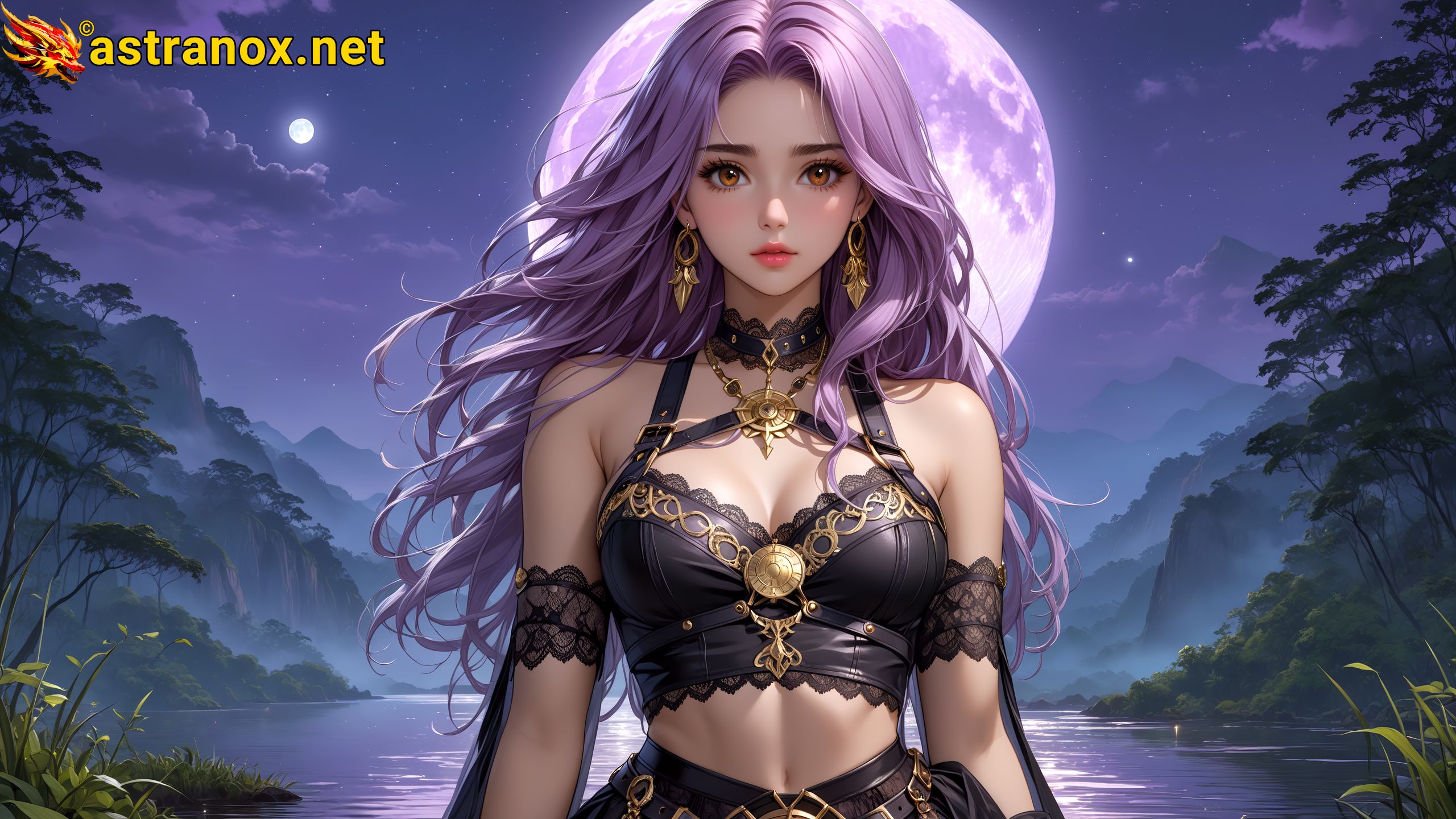 Amazing Young Female at - Download Free 4K Wallpaper Fantasy wallpaper with Eyes and Hair.
