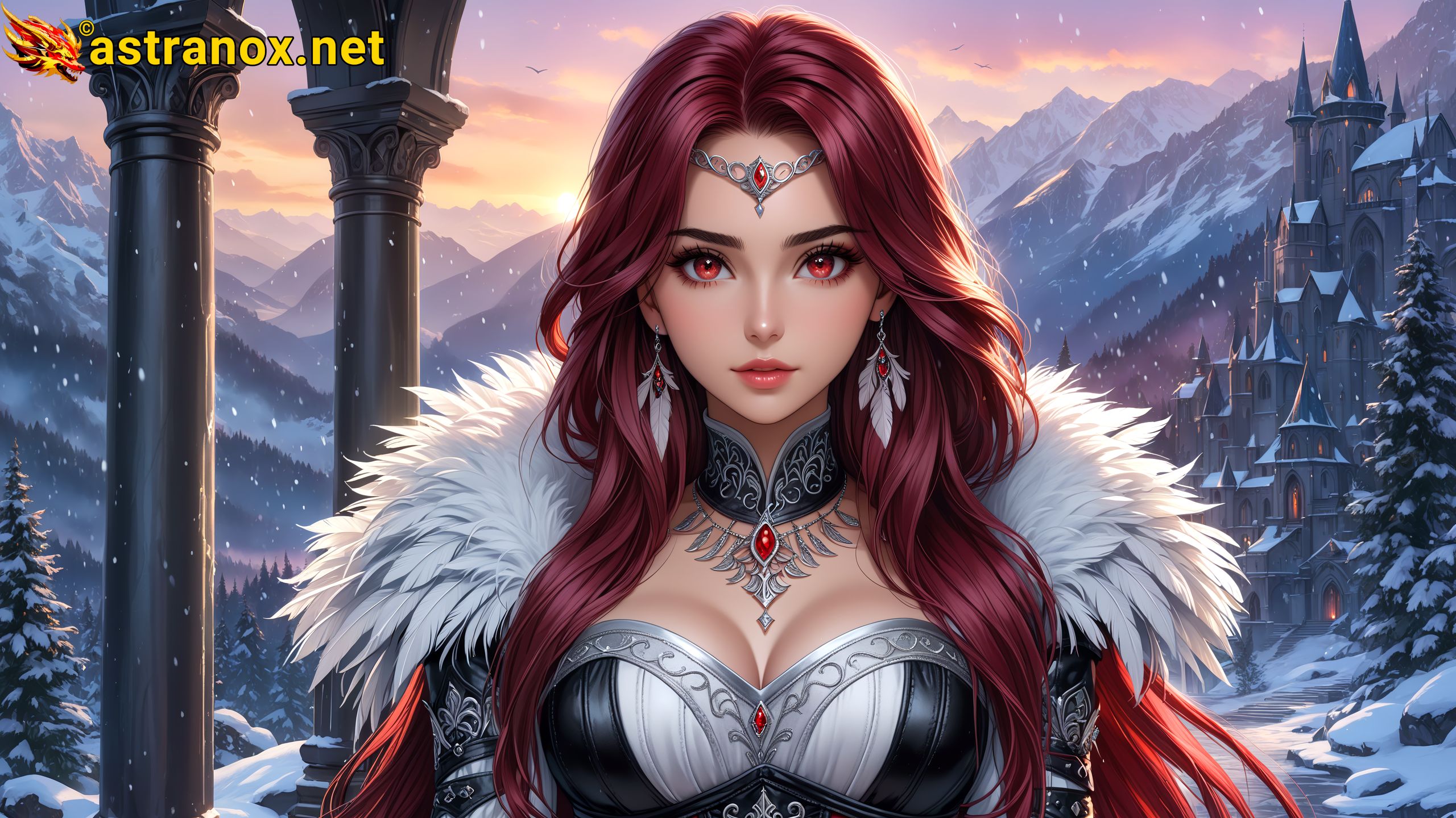 Amazing Young Female at - Download Free 4K Wallpaper Fantasy wallpaper with Eyes and Hair.