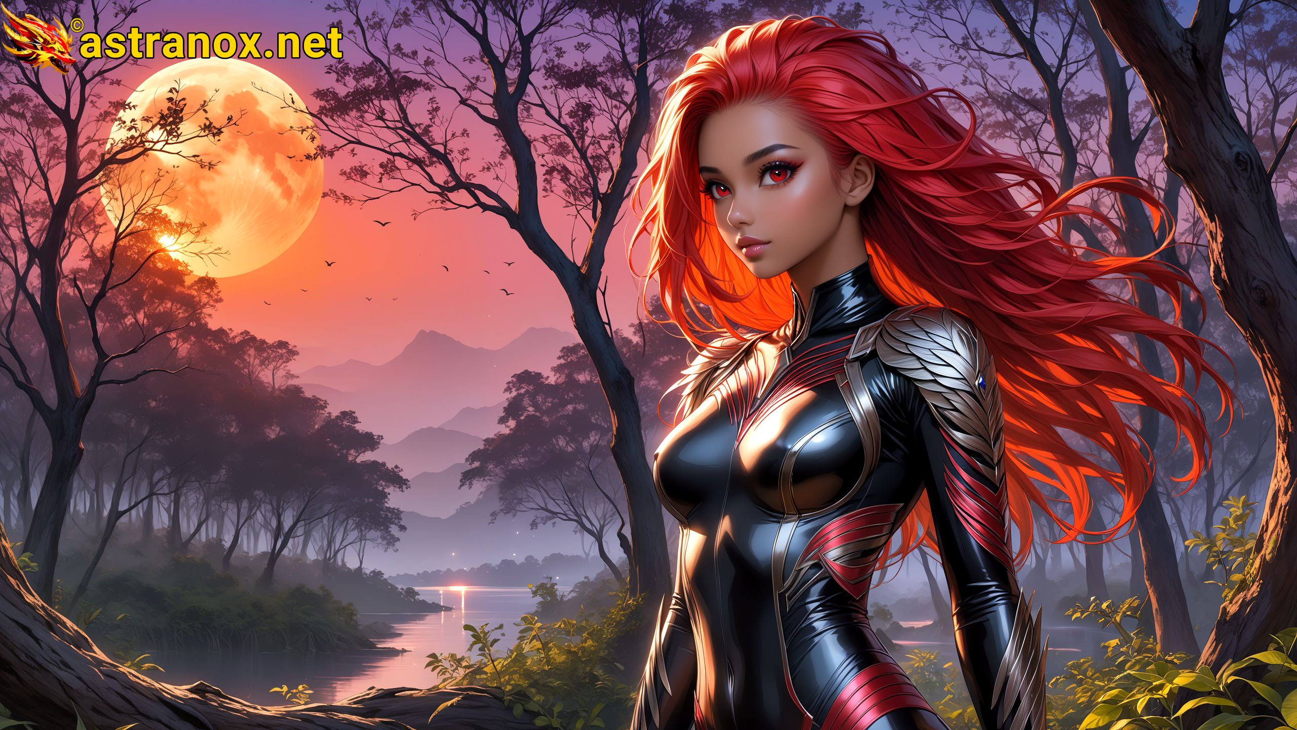 Amazing Young Female at - Download Free 4K Wallpaper Fantasy wallpaper with Eyes and Hair.