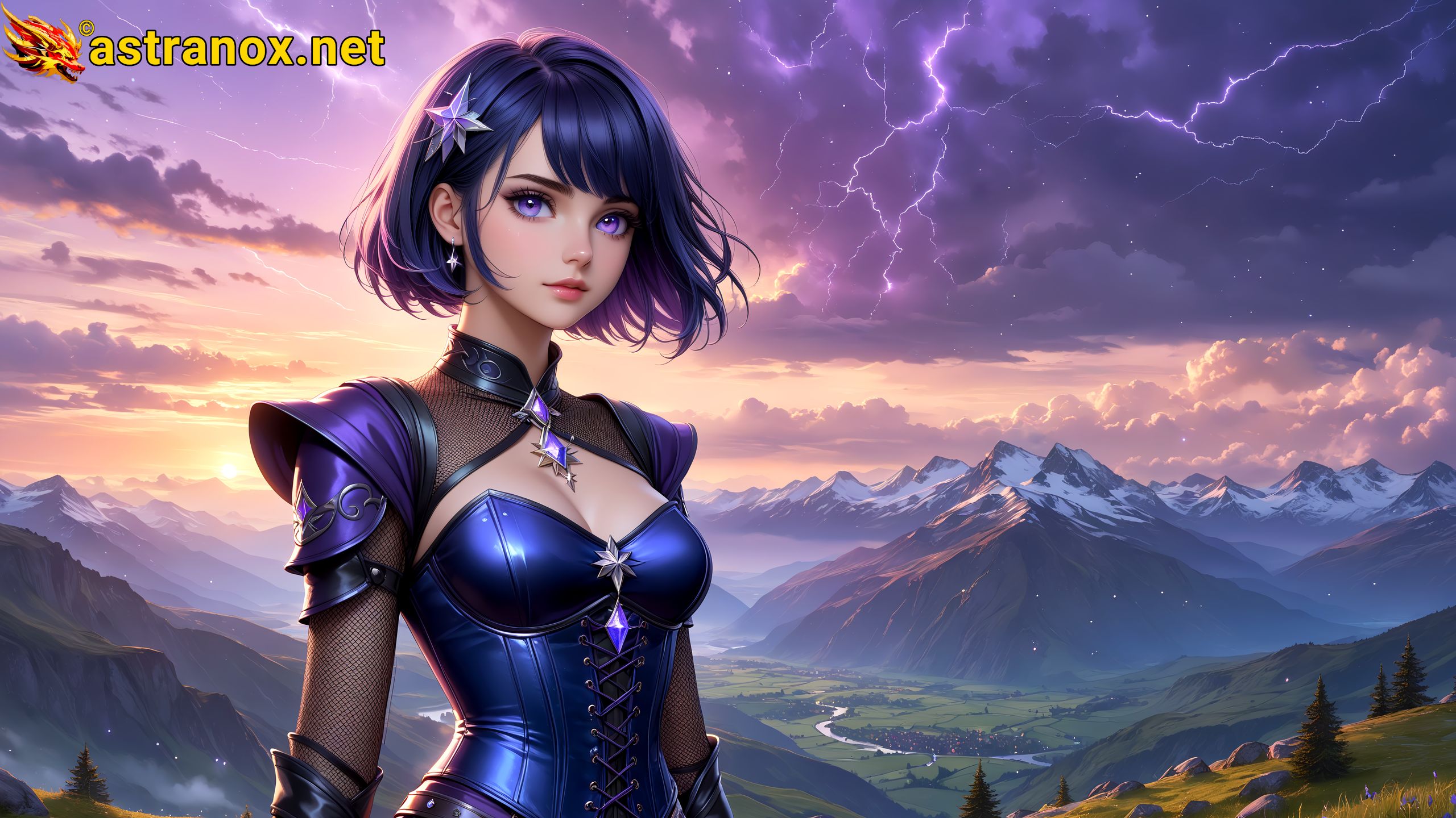 Amazing Young Female at - Download Free 4K Wallpaper Fantasy wallpaper with Eyes and Hair.