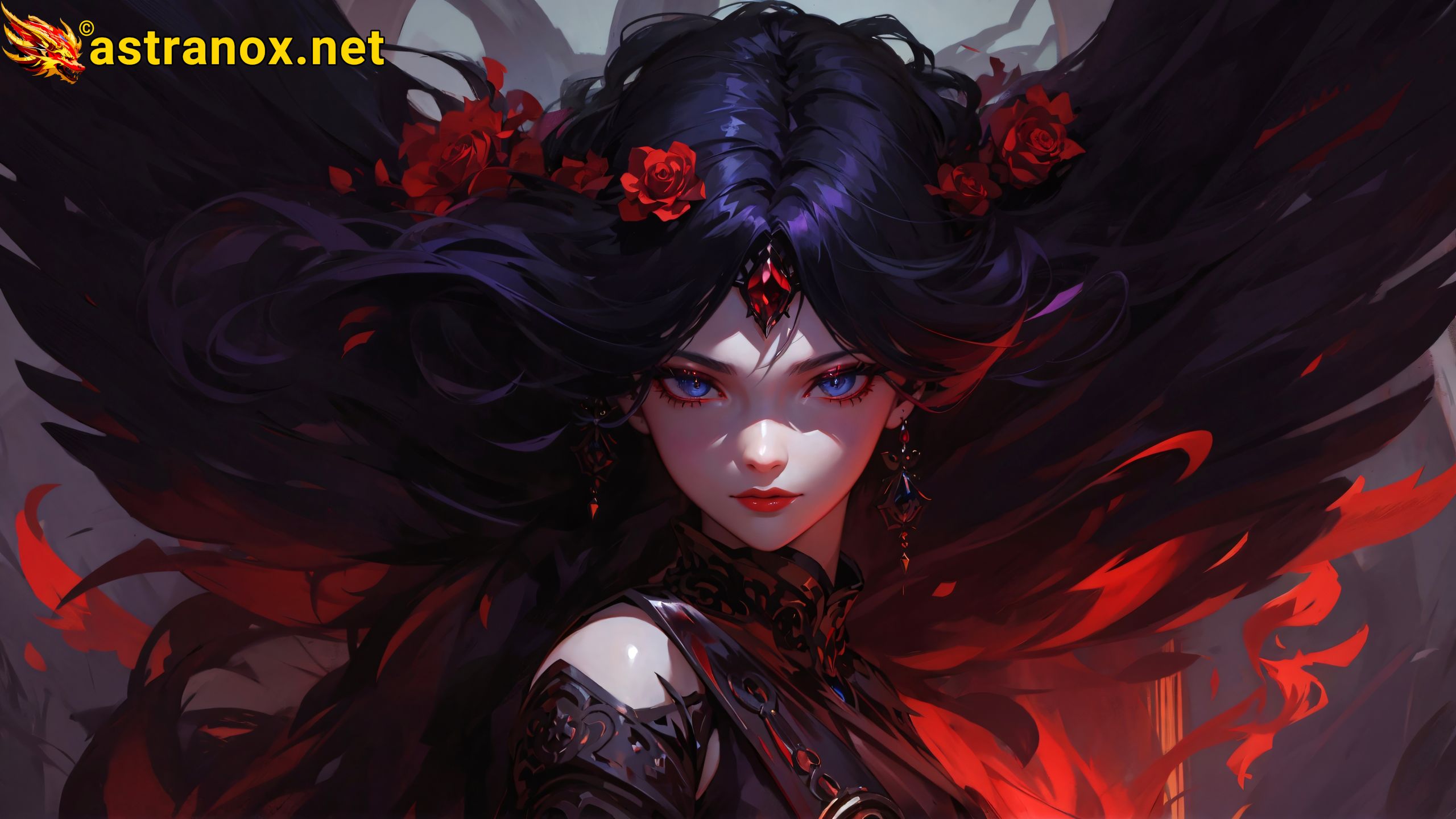 Amazing Young Female at - Download Free 4K Wallpaper Fantasy wallpaper with Eyes and Hair.
