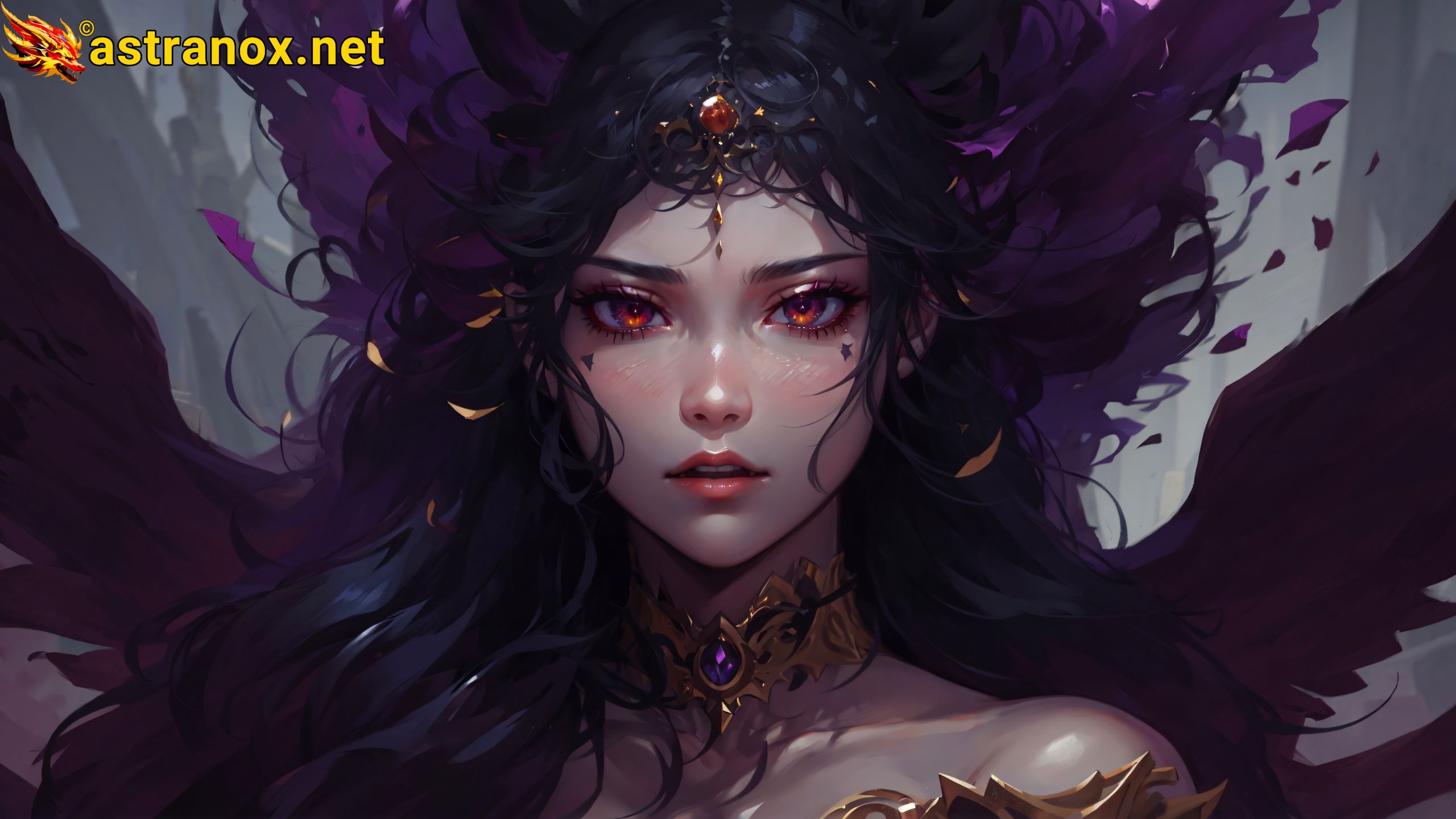 Amazing Young Female at - Download Free 4K Wallpaper Fantasy wallpaper with Eyes and Hair.