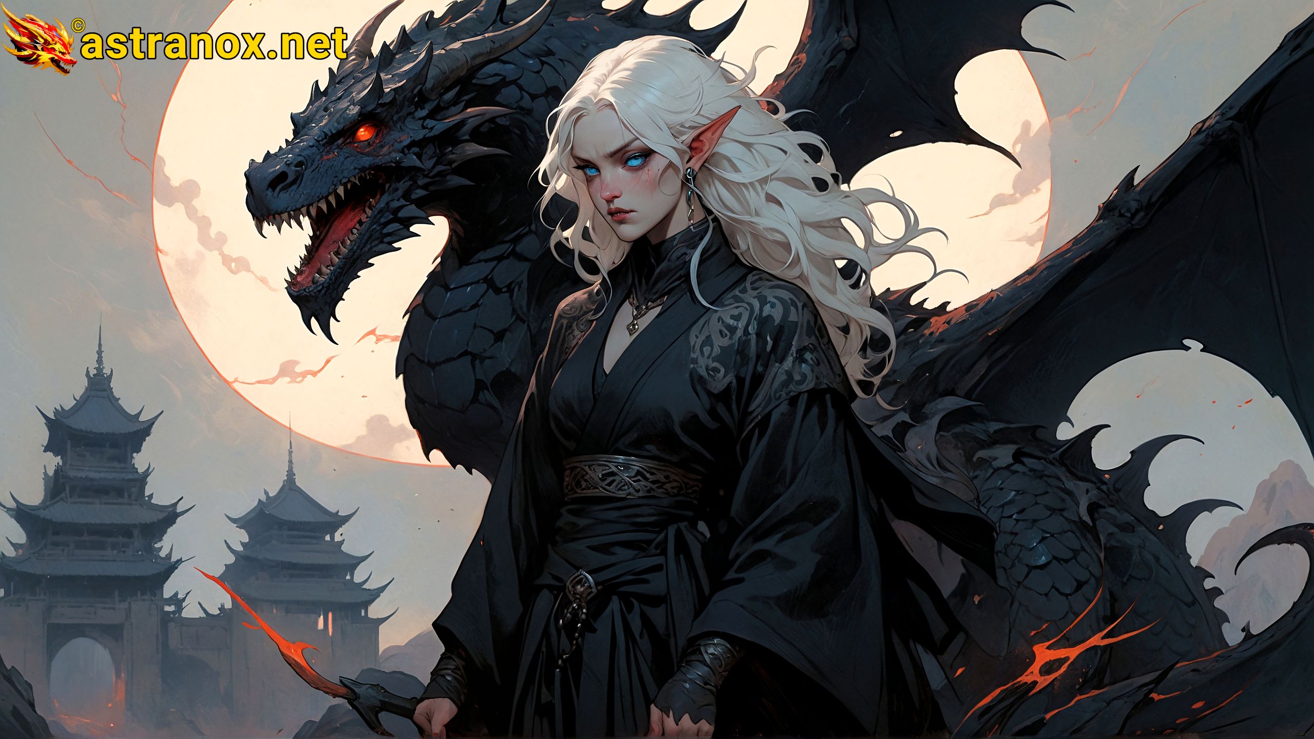 Amazing Young Female at - Download Free 4K Wallpaper Fantasy wallpaper with Eyes and Hair.