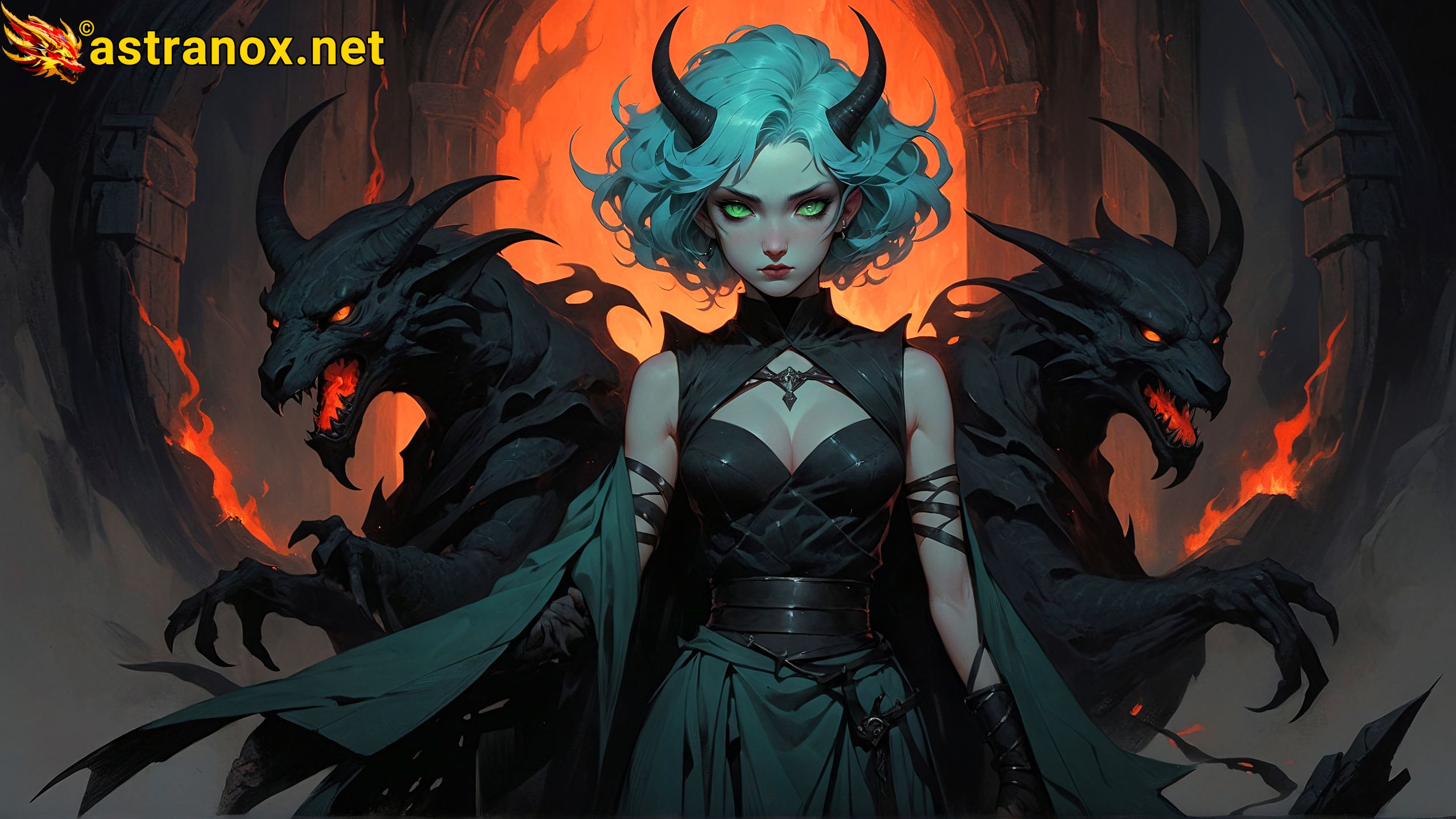 Amazing Young Female at - Download Free 4K Wallpaper Fantasy wallpaper with Eyes and Hair.