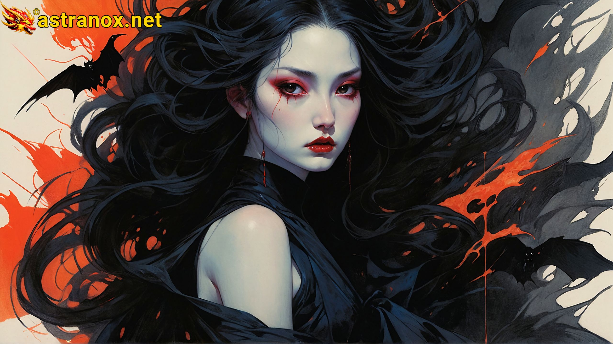 Amazing Young Female at - Download Free 4K Wallpaper Fantasy wallpaper with Eyes and Hair.