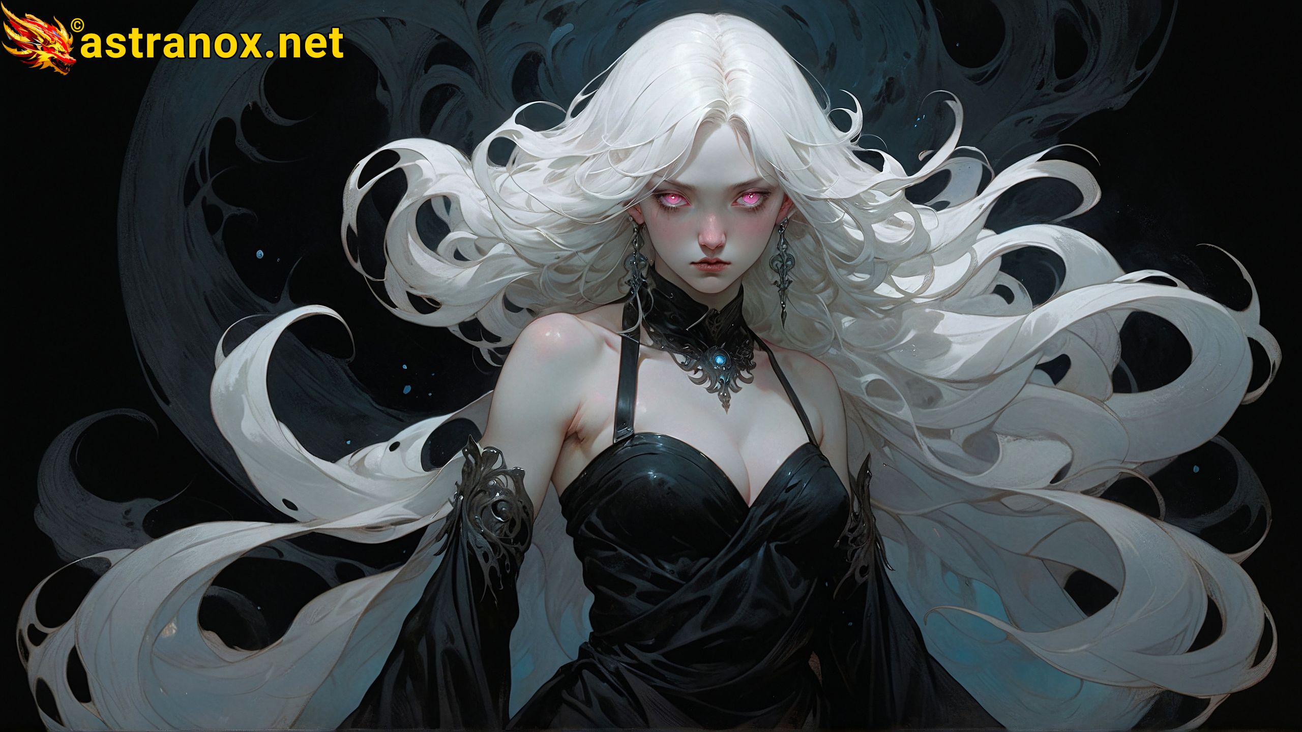 Amazing Young Female at - Download Free 4K Wallpaper Fantasy wallpaper with Eyes and Hair.