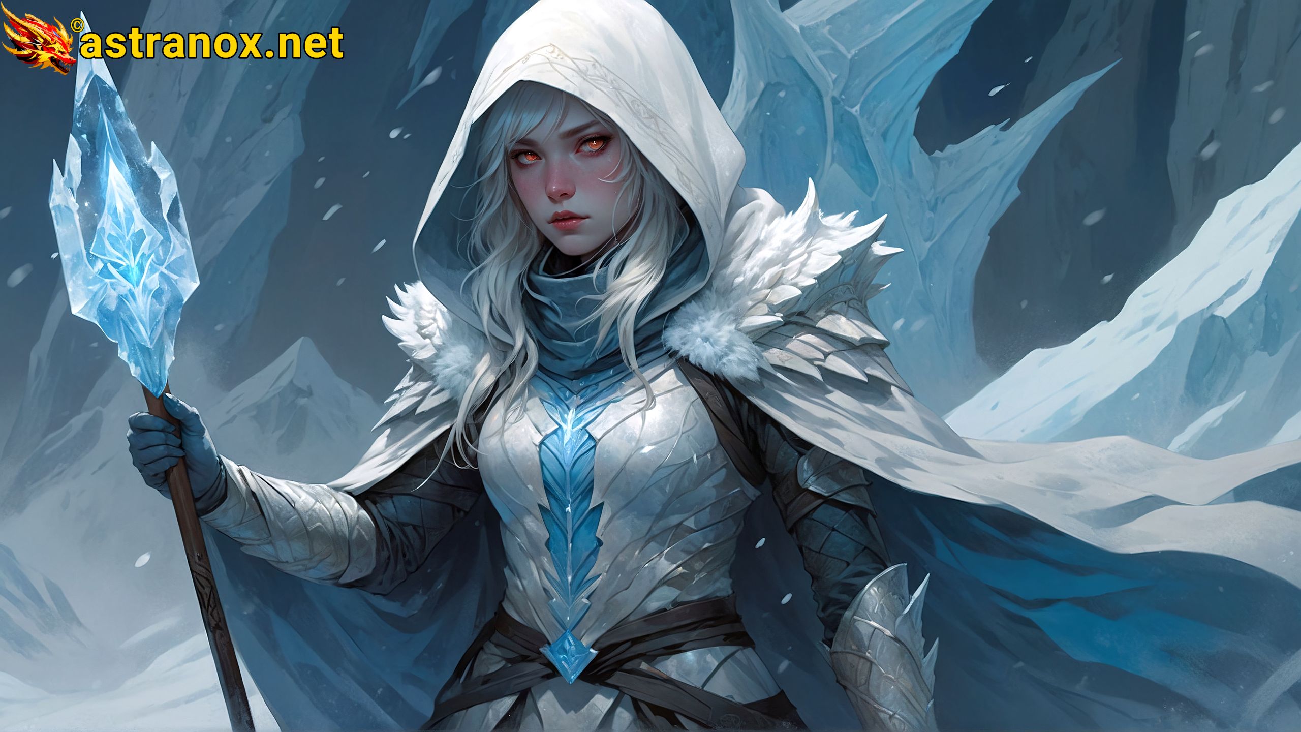 Amazing Young Female at - Download Free 4K Wallpaper Fantasy wallpaper with Eyes and Hair.