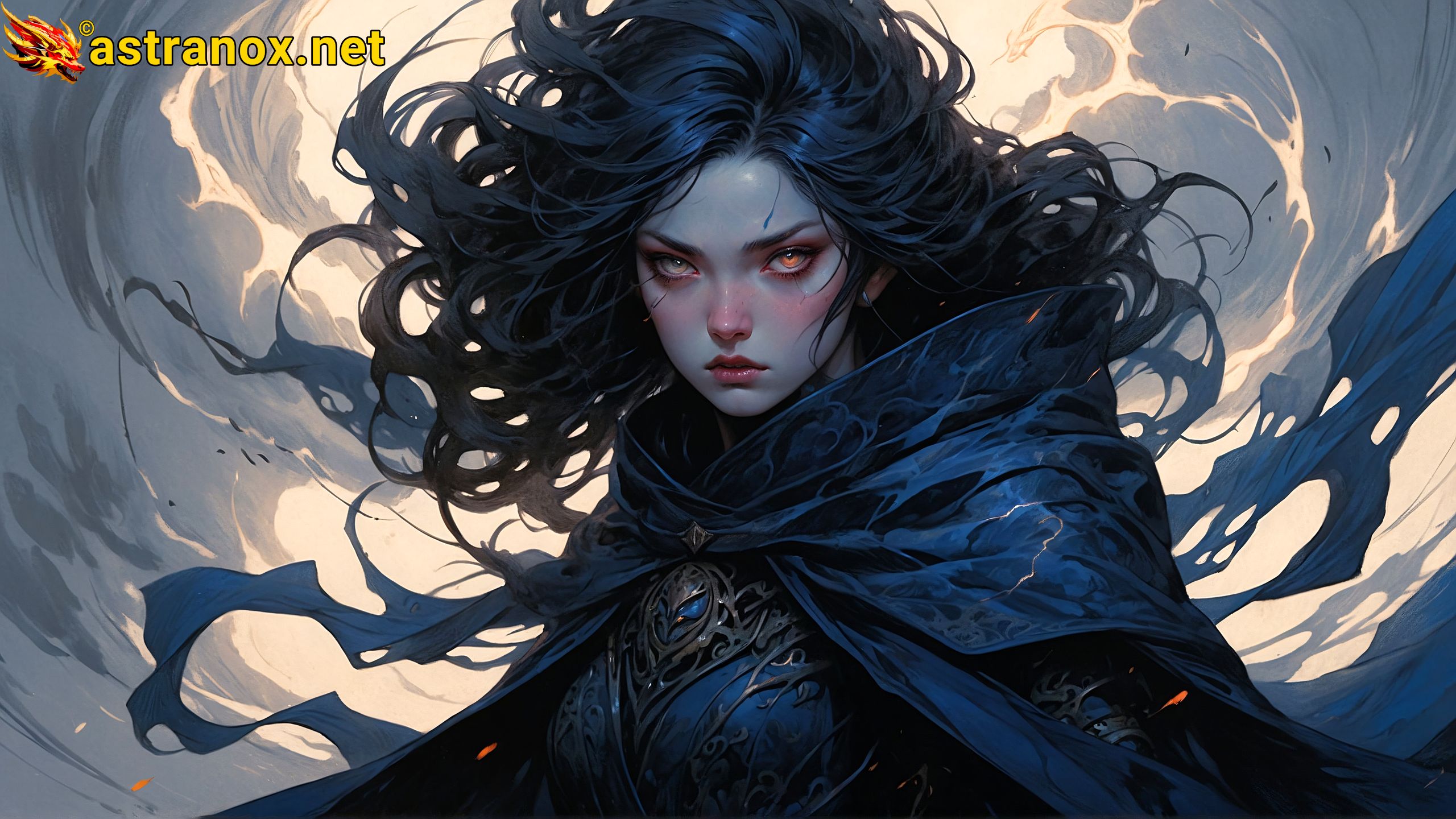 Amazing Young Female at - Download Free 4K Wallpaper Fantasy wallpaper with Eyes and Hair.