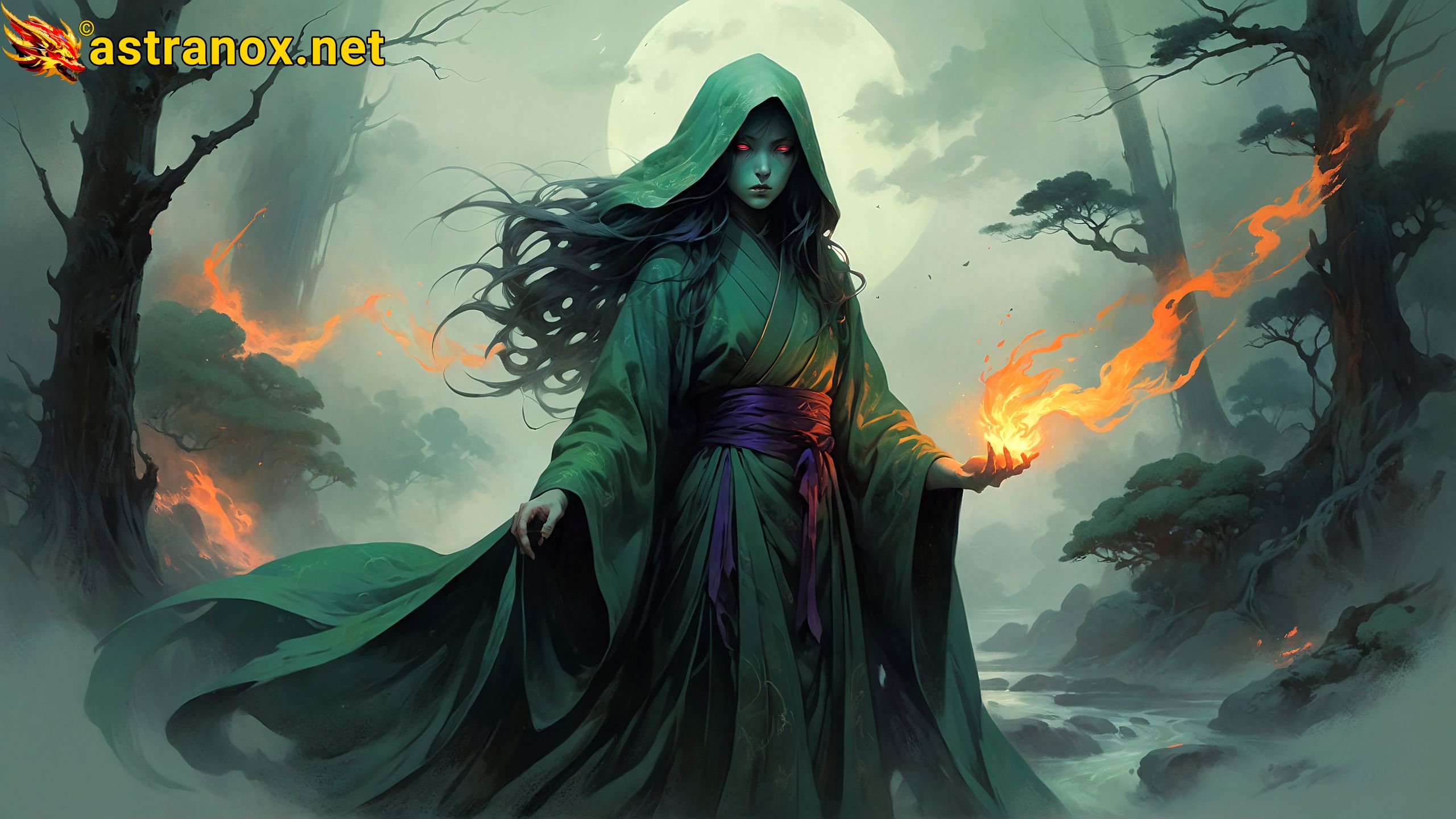 Amazing Young Female at - Download Free 4K Wallpaper Fantasy wallpaper with Eyes and Hair.