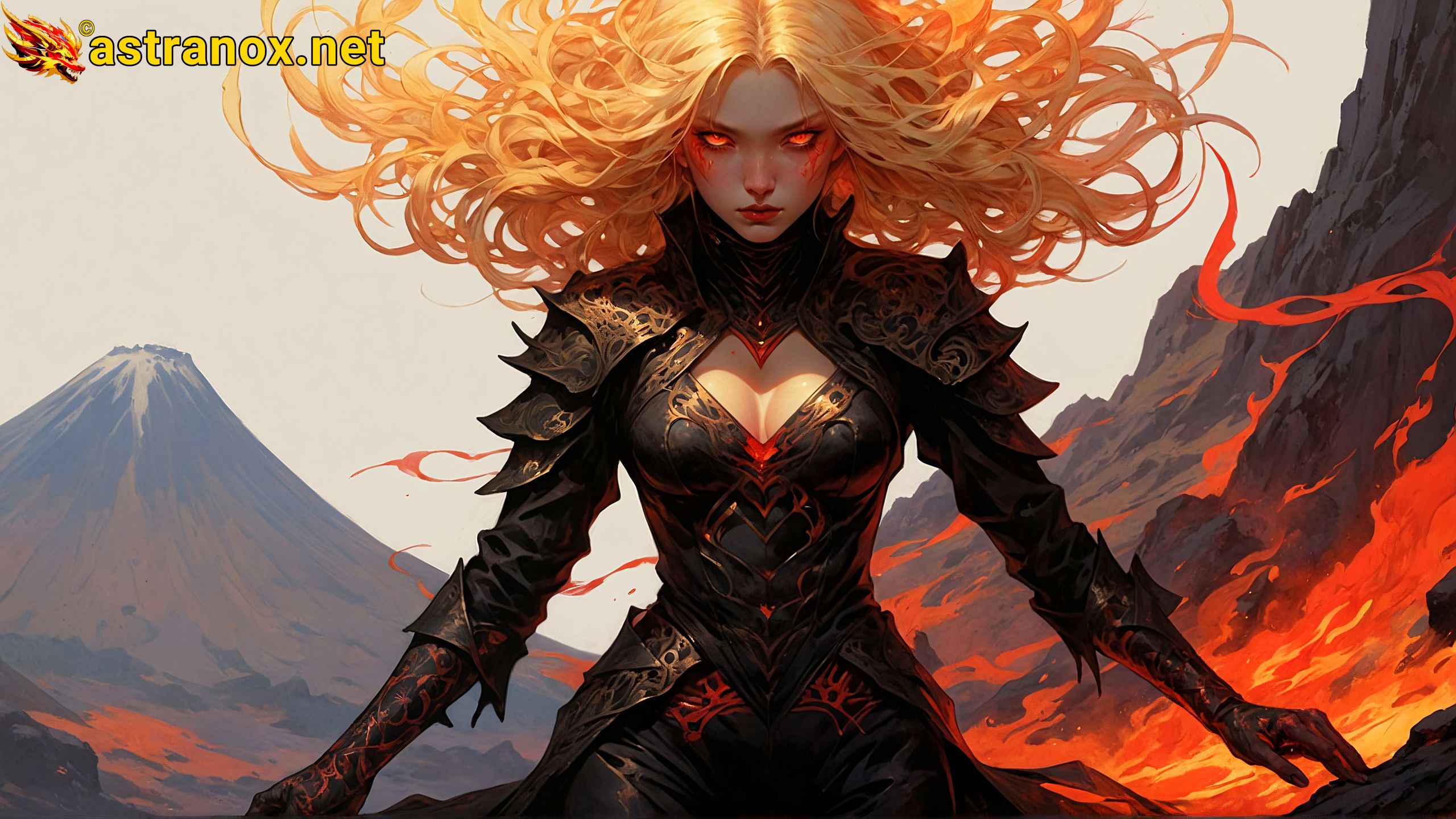 Amazing Young Female at - Download Free 4K Wallpaper Fantasy wallpaper with Eyes and Hair.