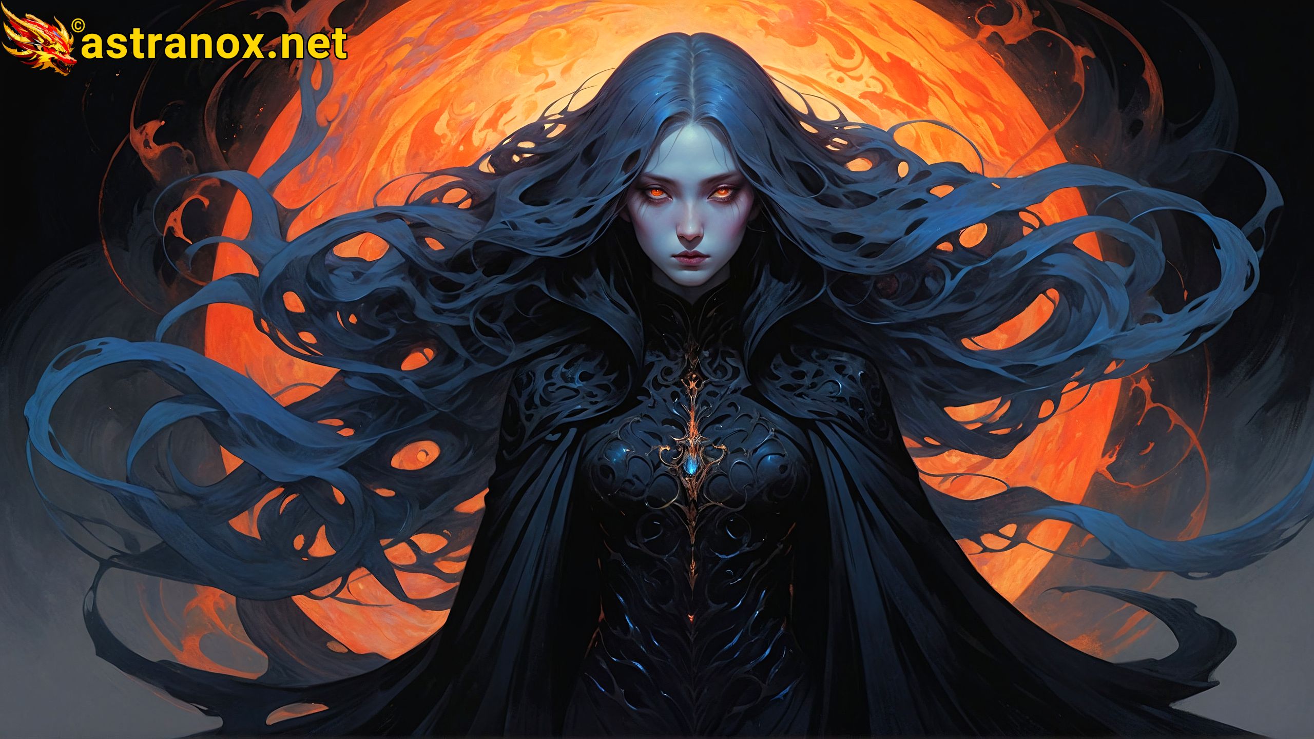 Amazing Young Female at - Download Free 4K Wallpaper Fantasy wallpaper with Eyes and Hair.