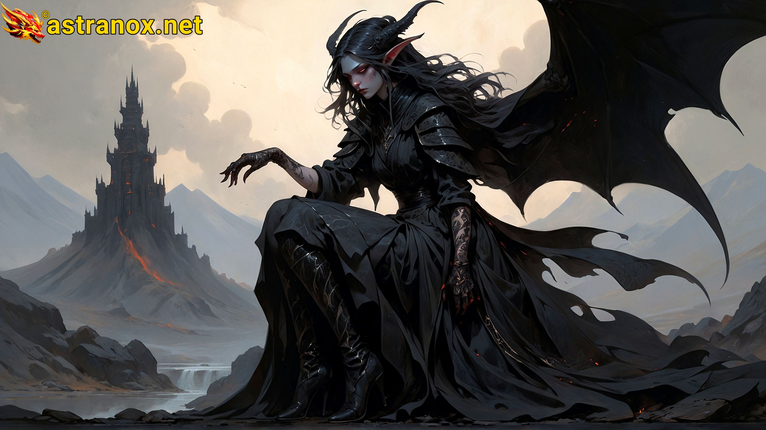 Amazing Young Female at - Download Free 4K Wallpaper Fantasy wallpaper with Eyes and Hair.