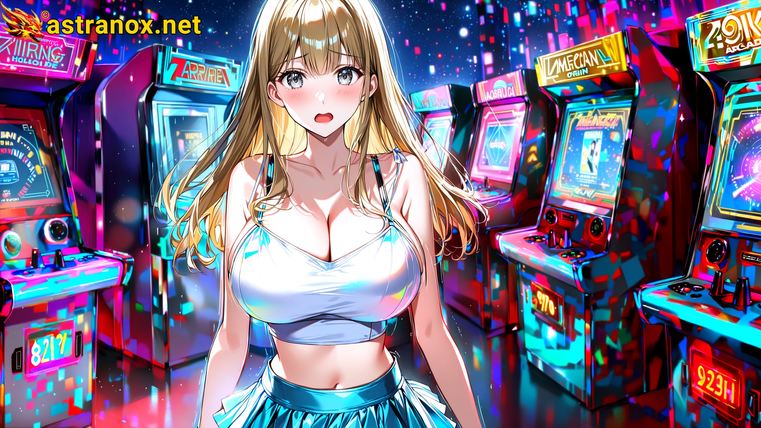 Amazing Young Female at - Download Free 4K Wallpaper Fantasy wallpaper with Eyes and Hair.